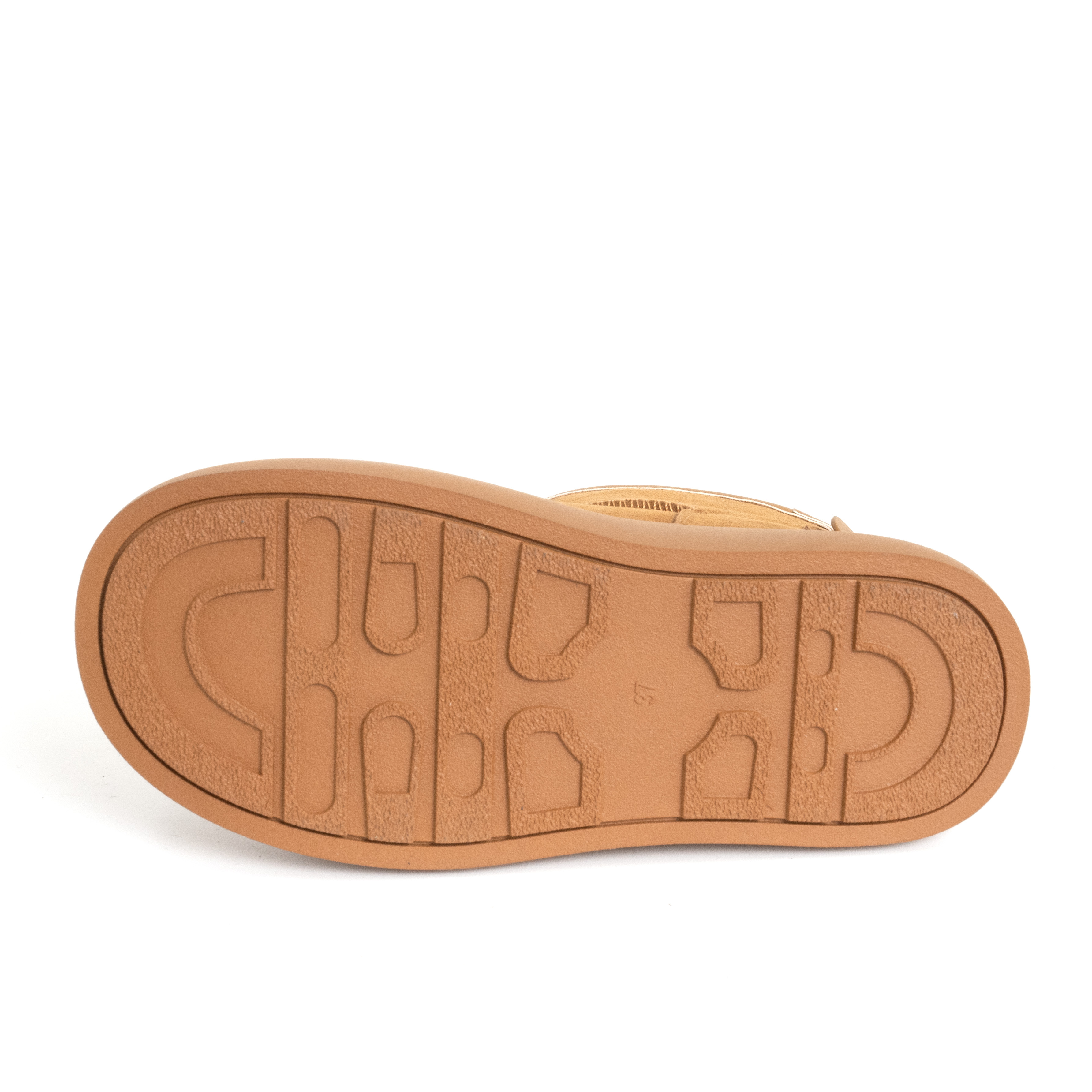 women snow boots with Khaki genuine leather