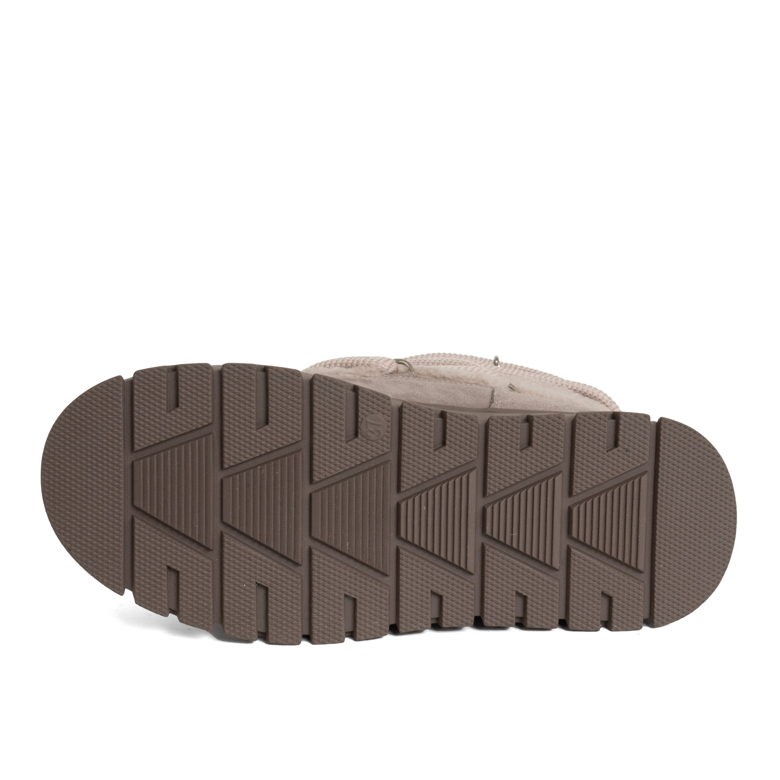 women snow boots with grey genuine leather and synthetic fur