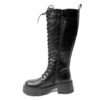 Women knee high boots with PU leather