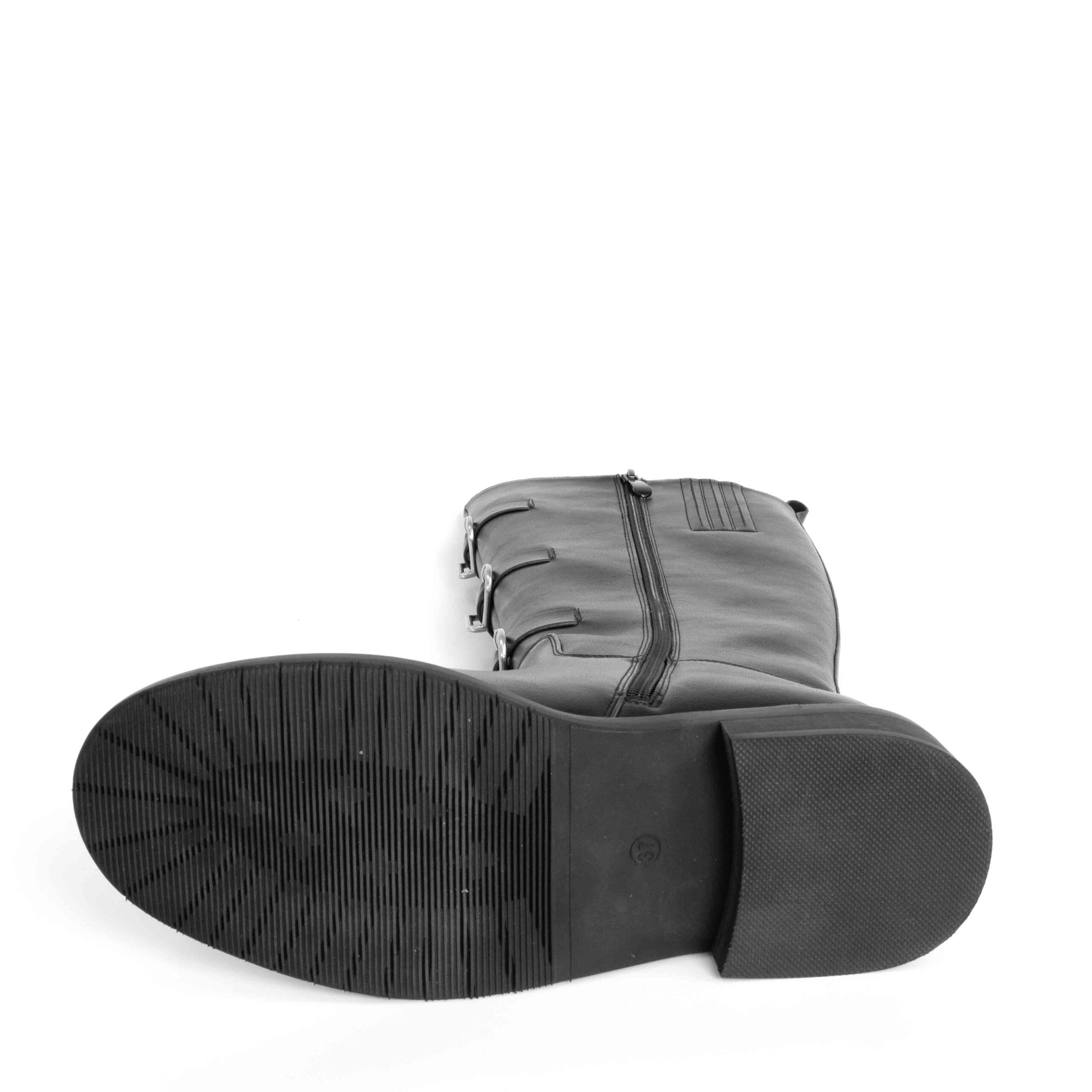 Fashion knee high boots for women with PU leather