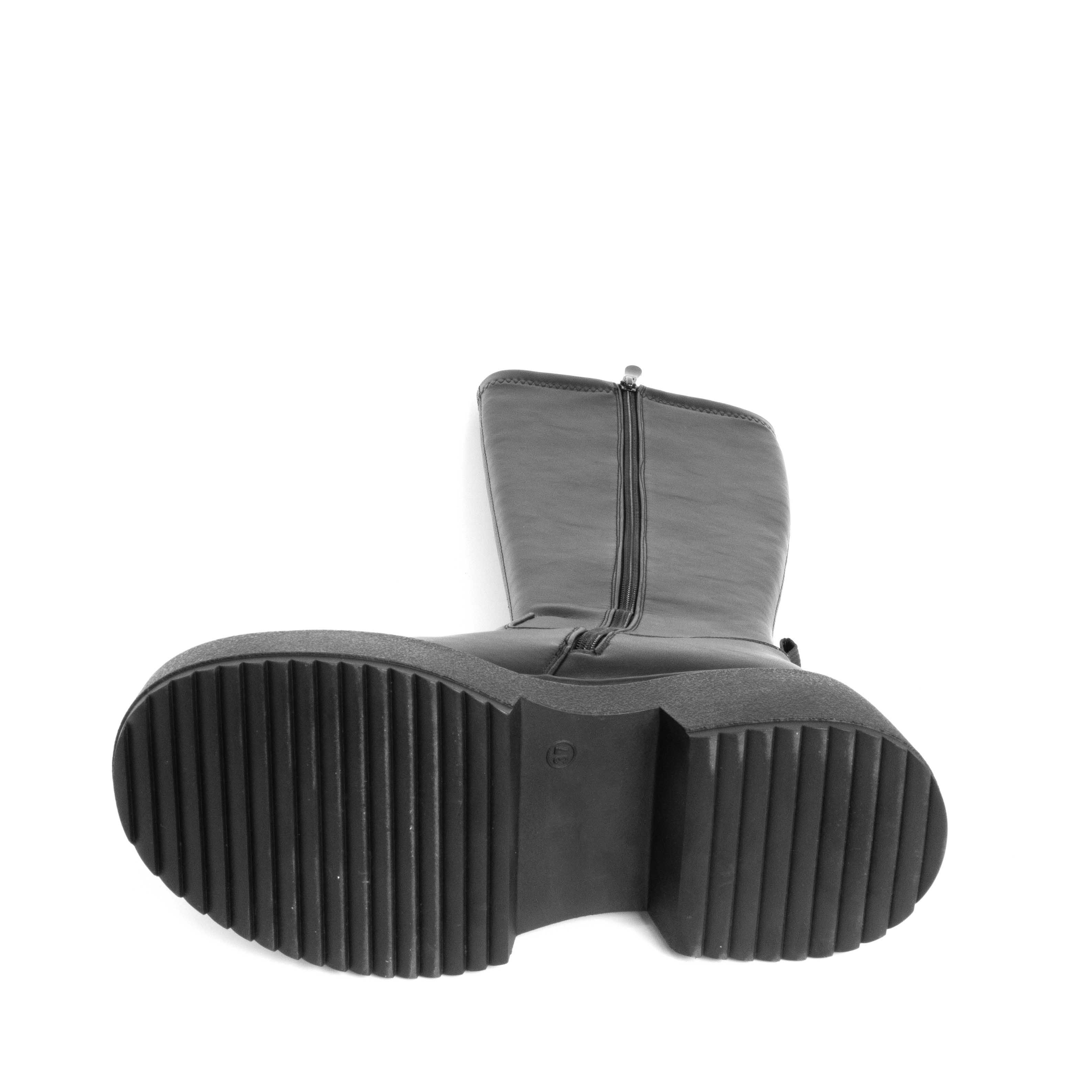 CLASSIC knee high boots for women with Stretch PU leather