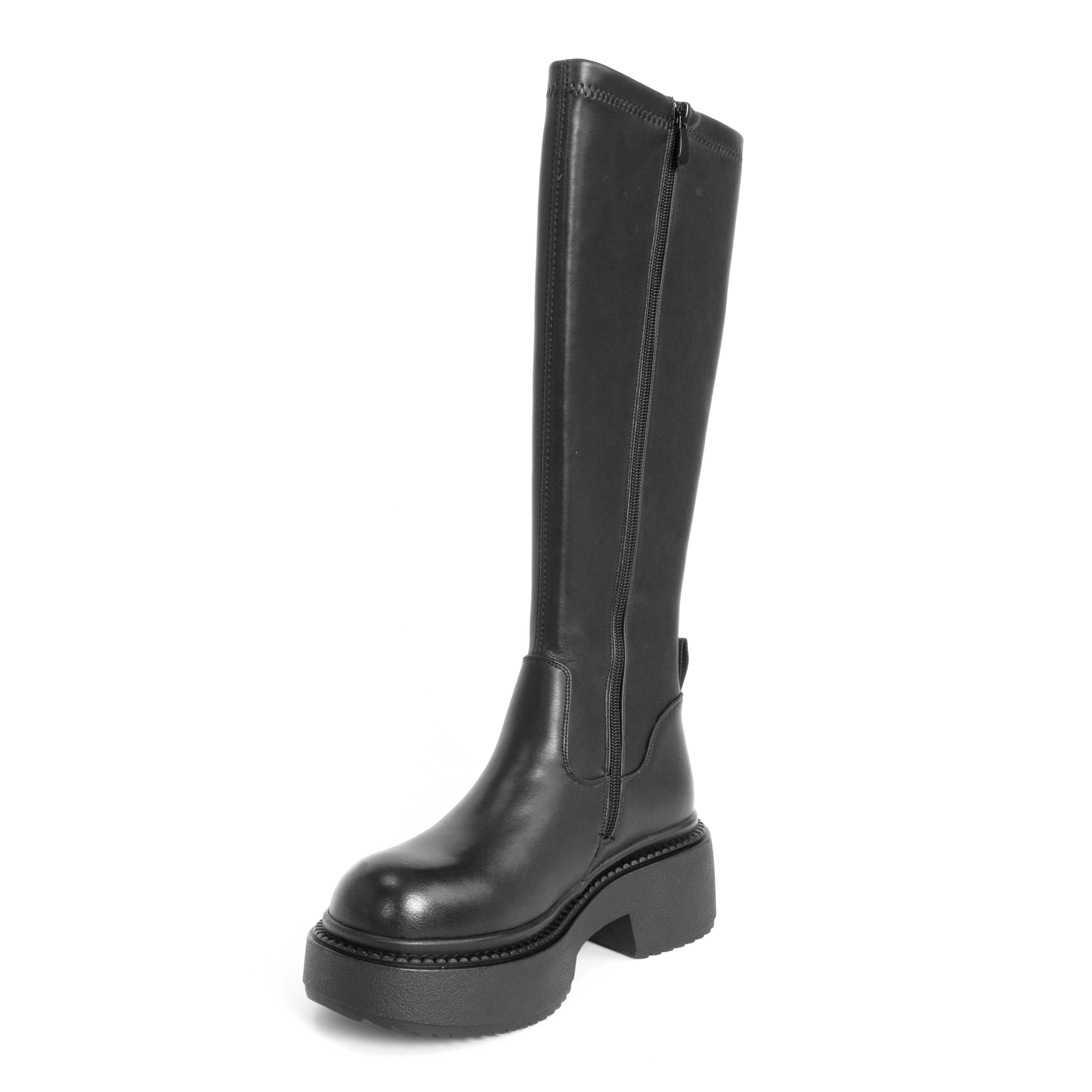 CLASSIC knee high boots for women with Stretch PU leather