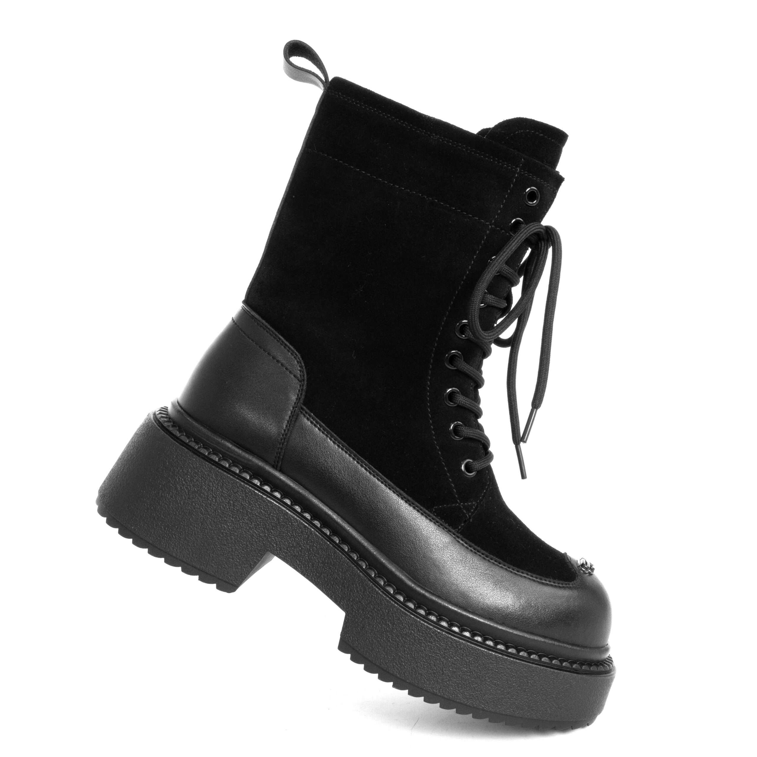 CLASSIC Ankle boots for women with Microfiber leather and Genuine leather