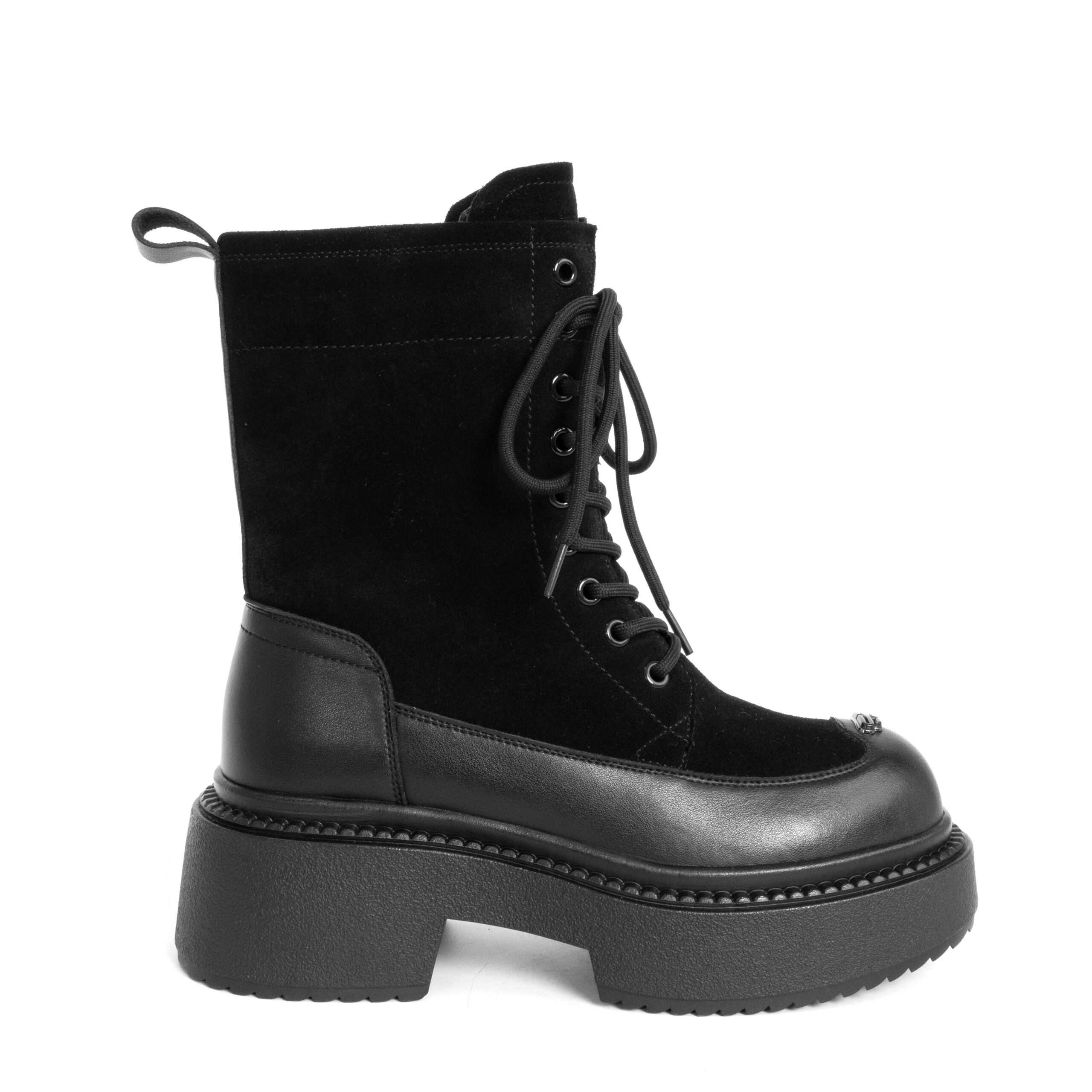 CLASSIC Ankle boots for women with Microfiber leather and Genuine leather