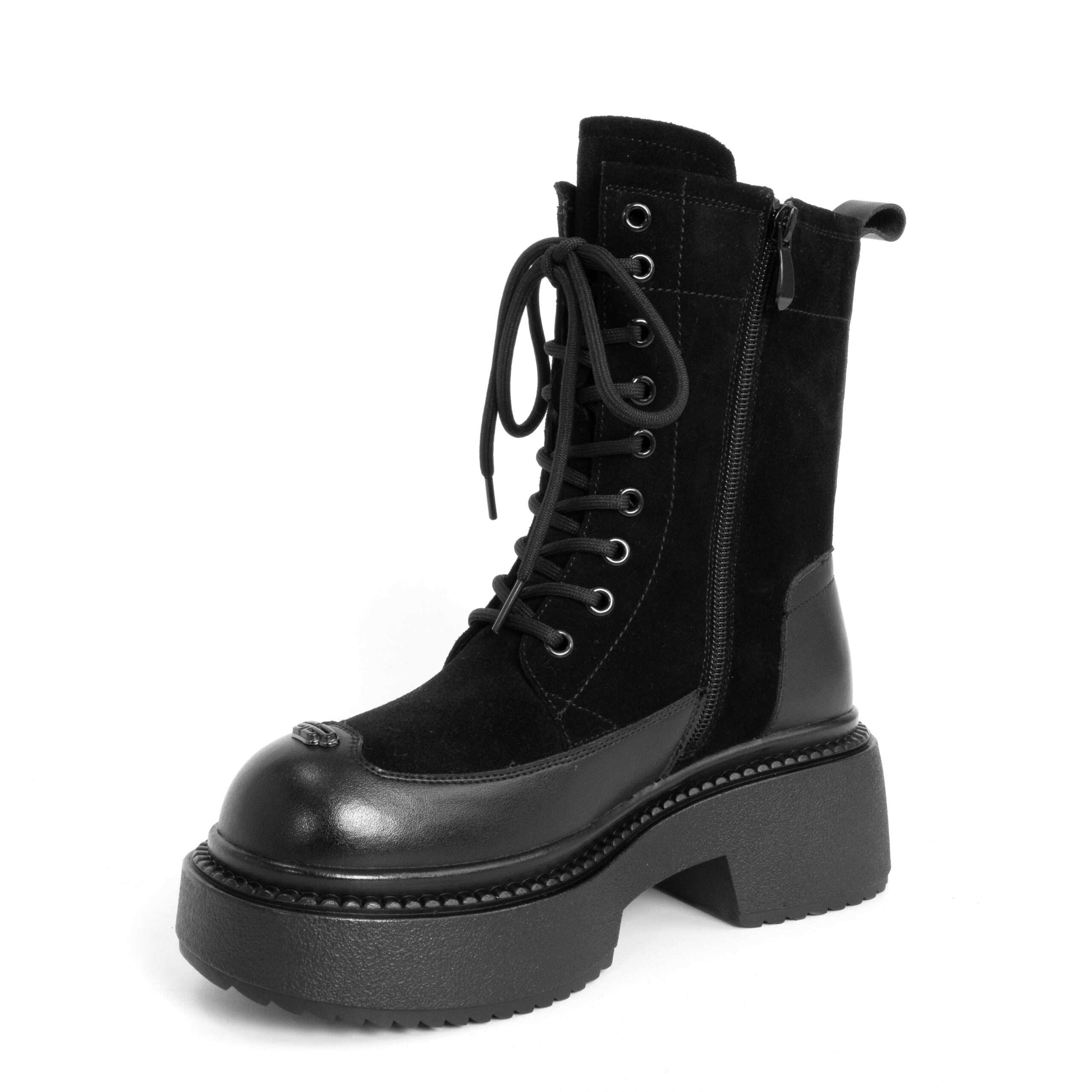 CLASSIC Ankle boots for women with Microfiber leather and Genuine leather