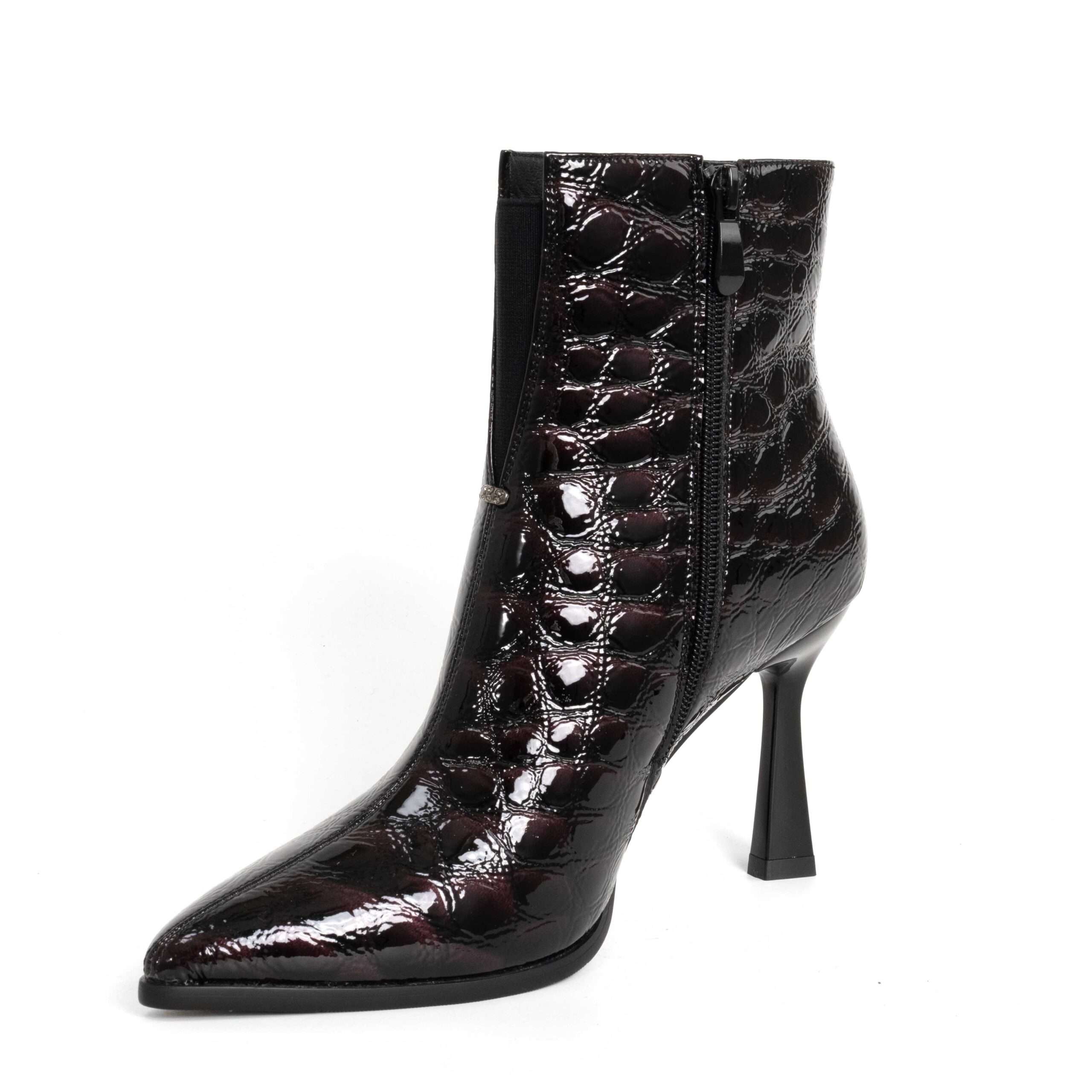 Step into elegance with Black Microfiber leather Women heeled boots. Perfect for any occasion, these stylish shoes combine comfort effortlessly