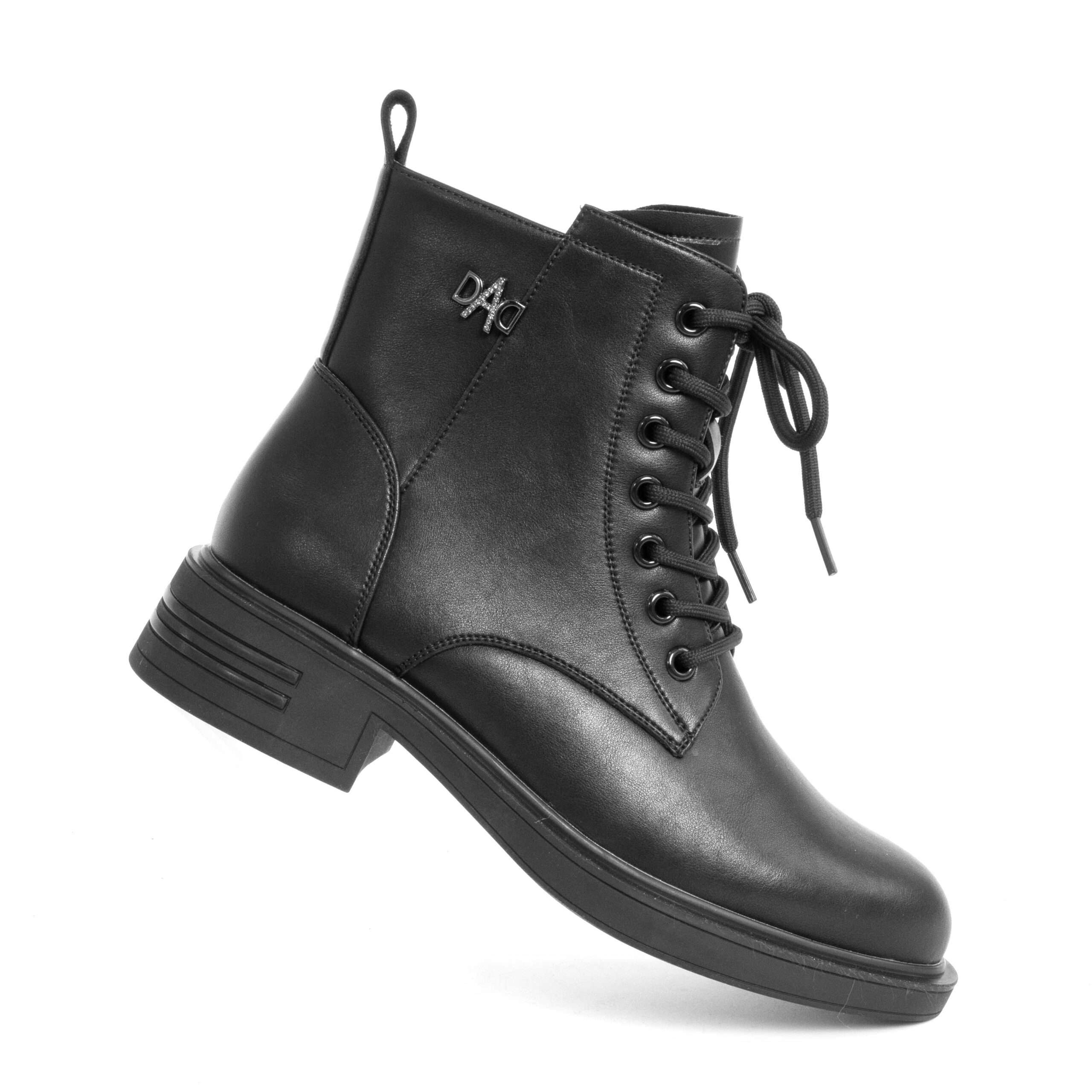 HOT SALES Women Work boots with Lace and Microfiber leather