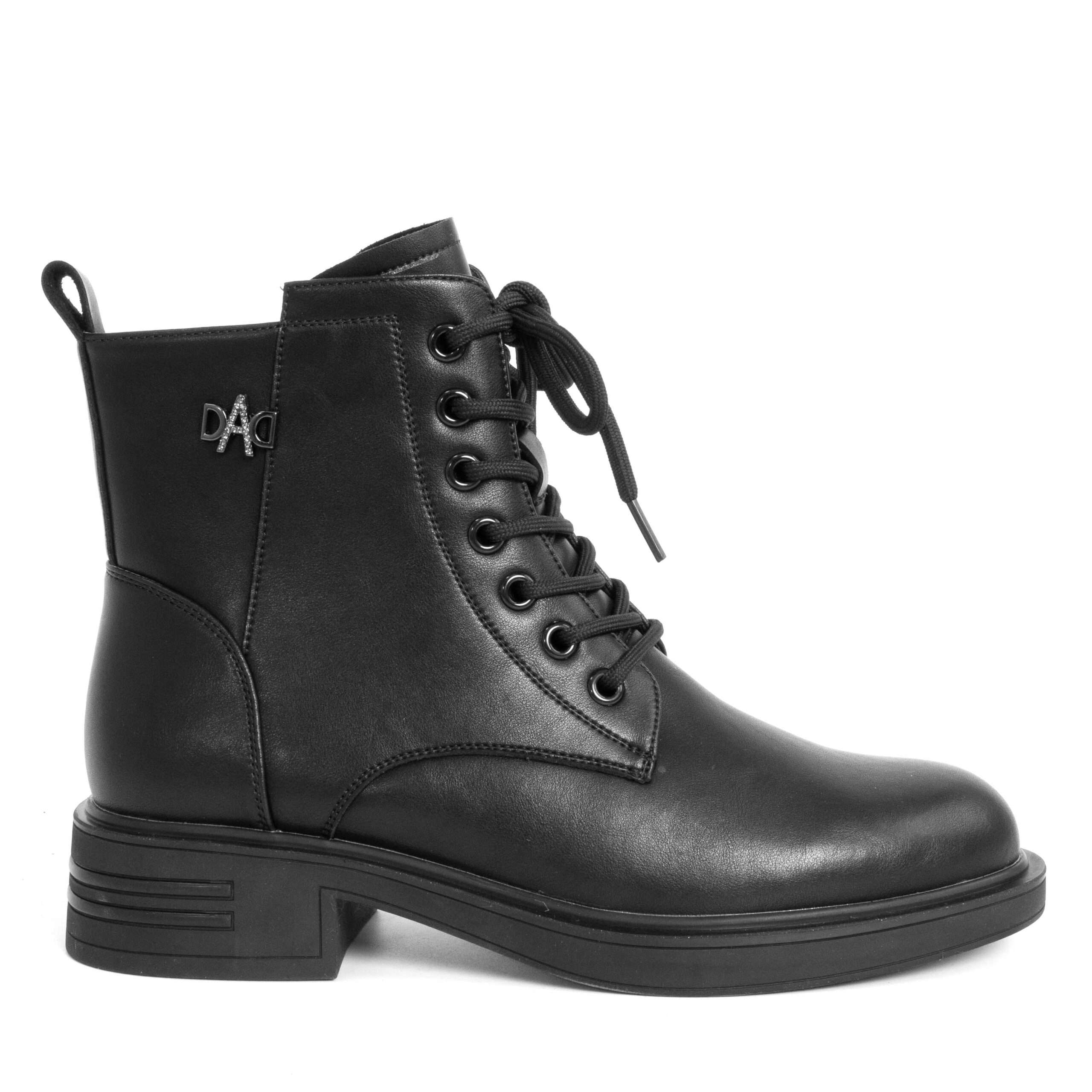 HOT SALES Women Work boots with Lace and Microfiber leather