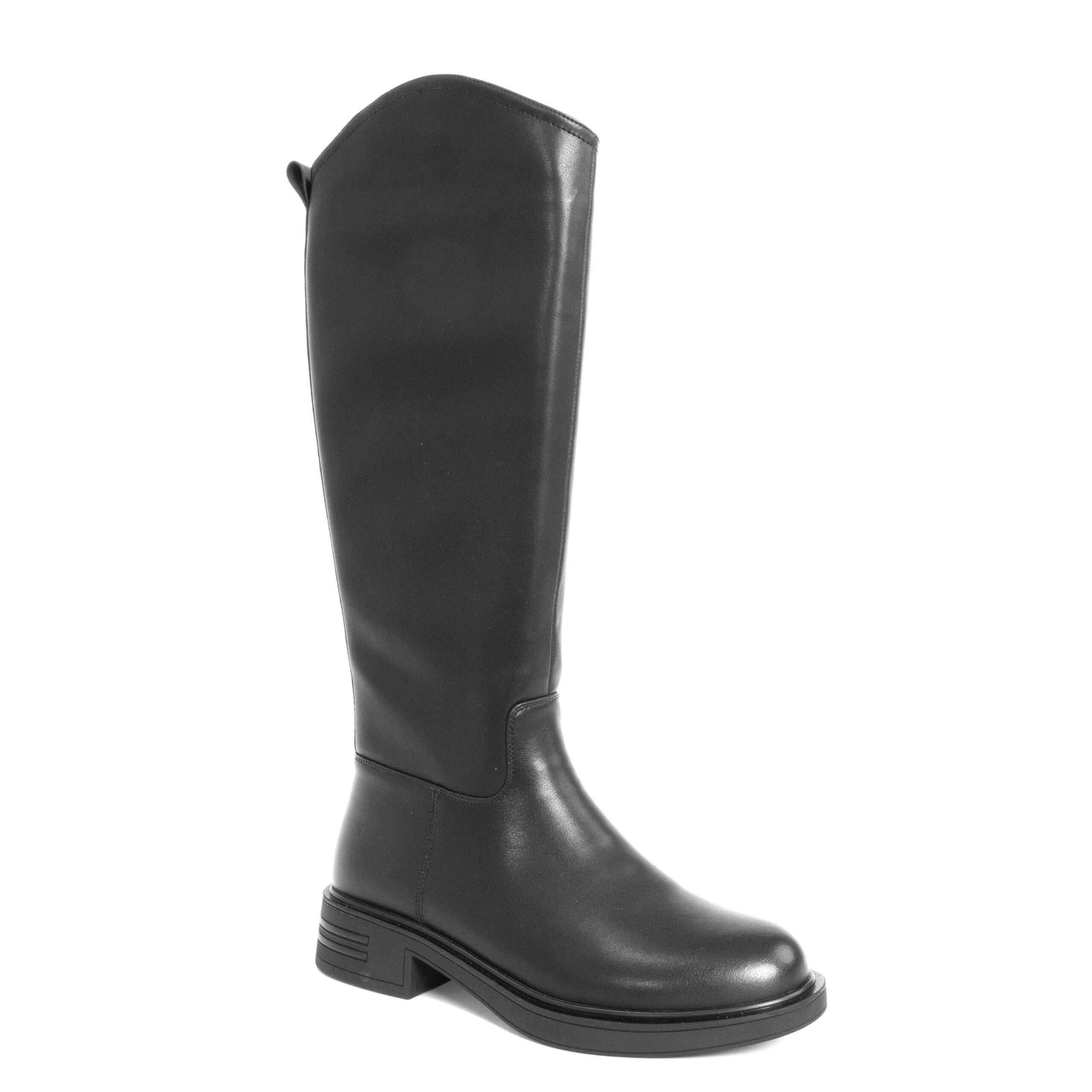 Classic knee high boots for women with PU leather