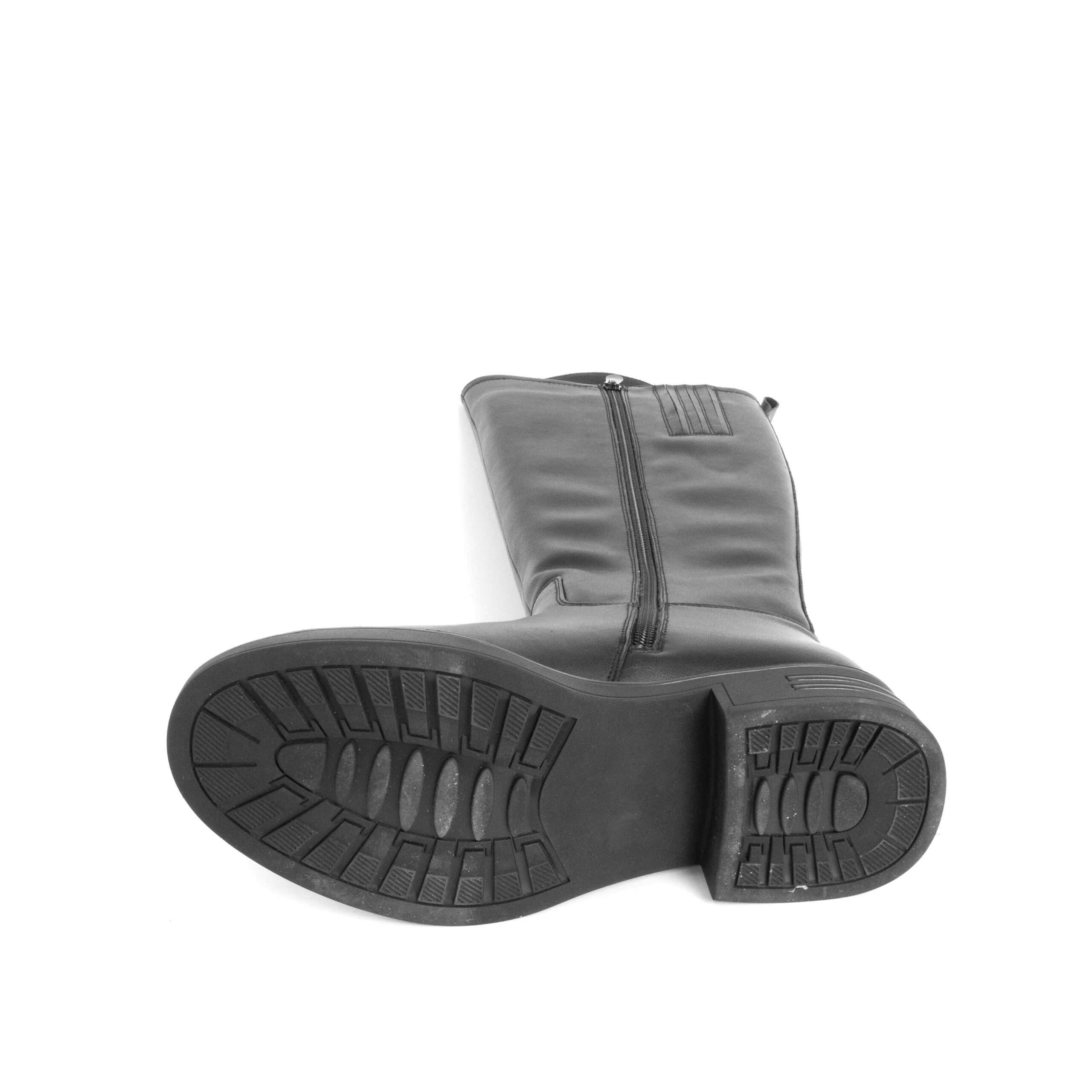 Classic knee high boots for women with PU leather