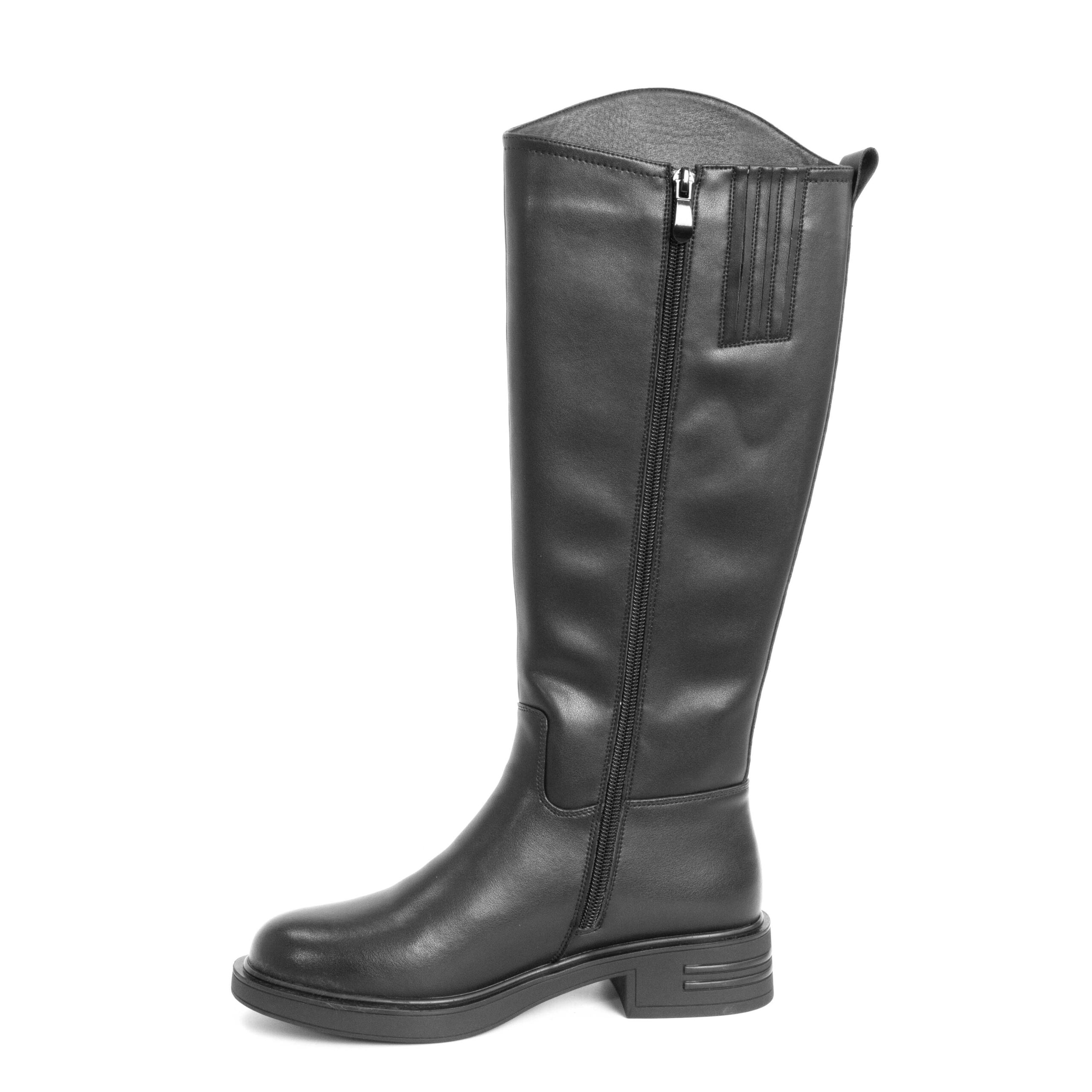 Classic knee high boots for women with PU leather