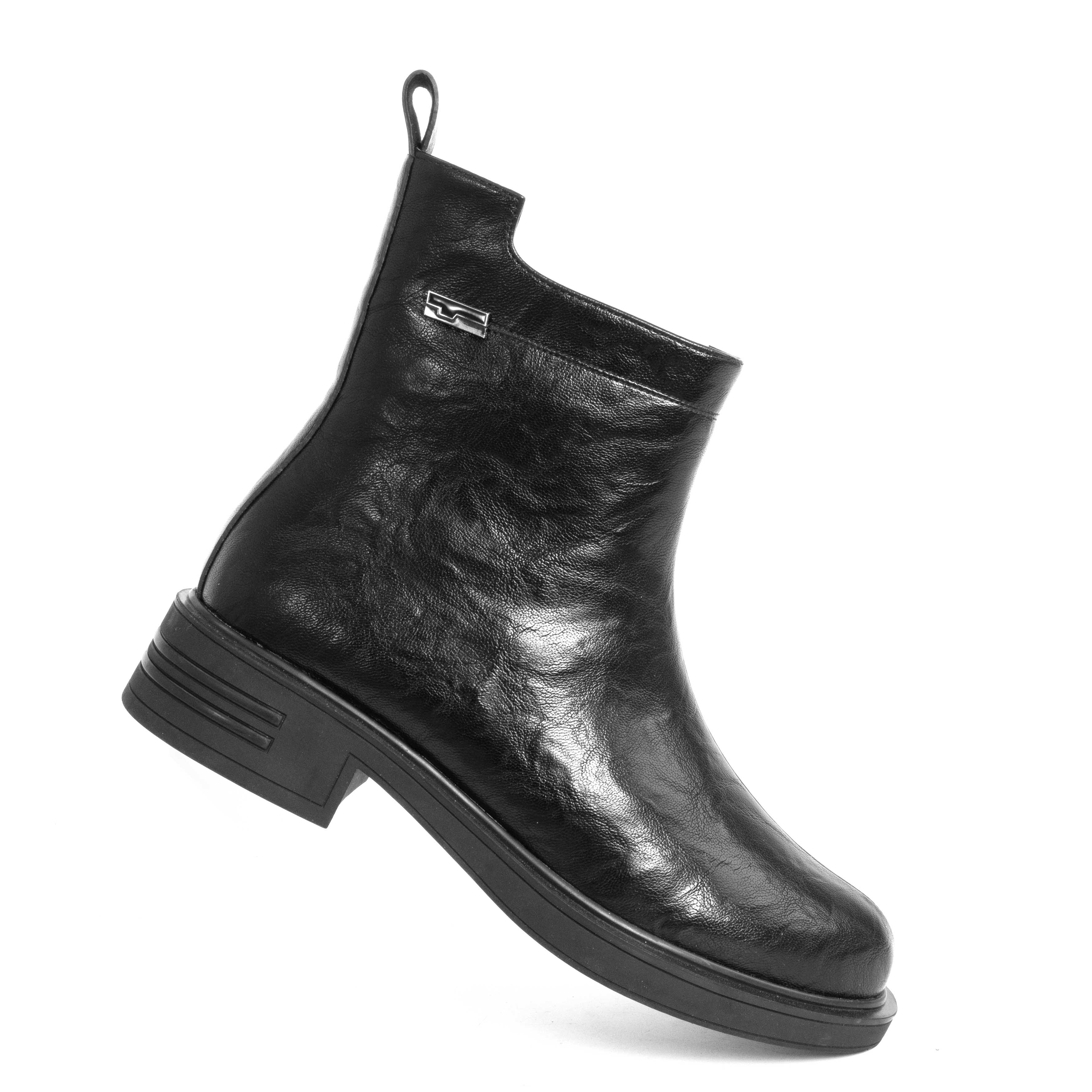 NEW RELEASE Women work boots with lace up and NEW Black Microfiber leather