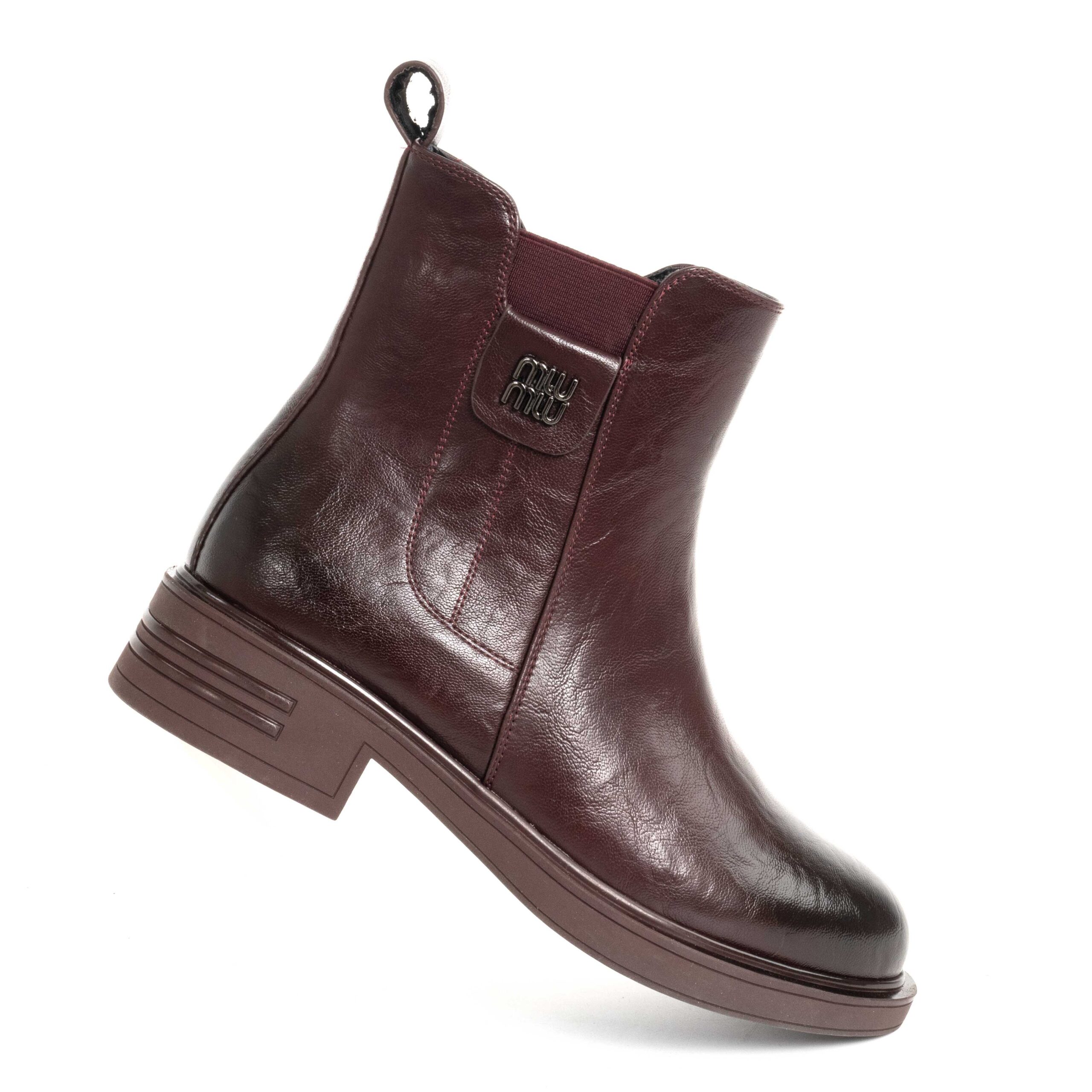 NEW RELEASE Women work boots with Brown Microfiber leather