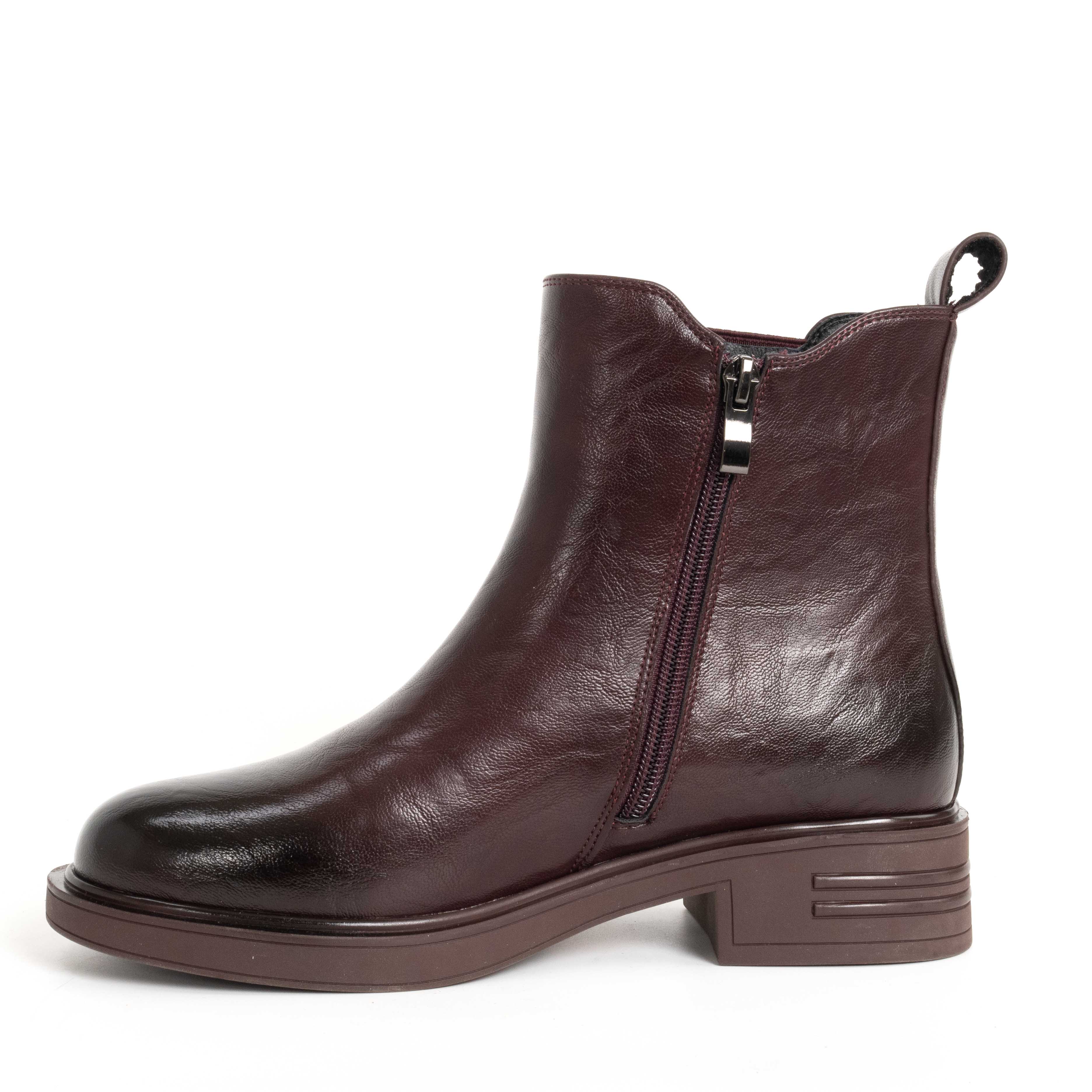 NEW RELEASE Women work boots with Brown Microfiber leather