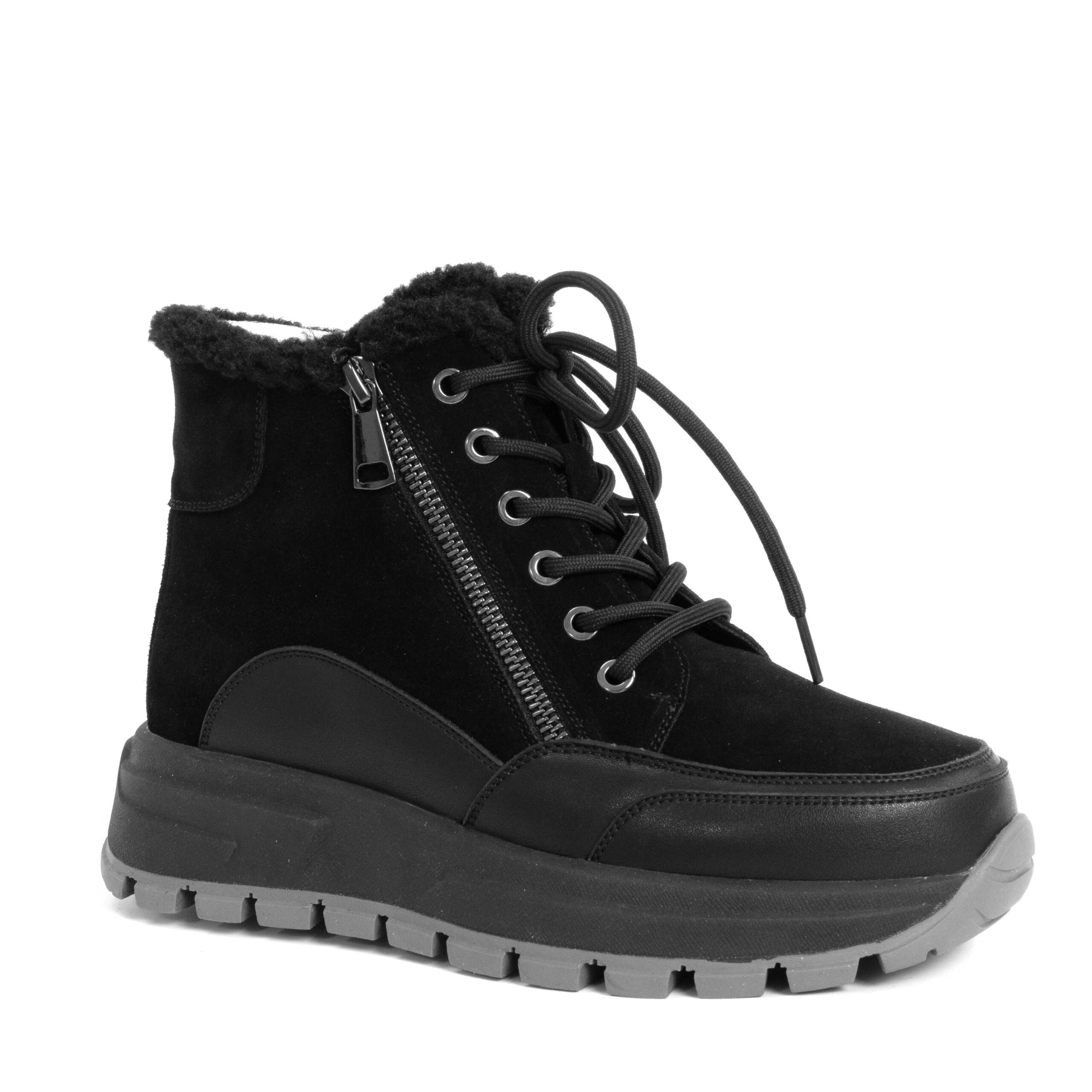 NEW RELEASE Women Casual style Work boots with Microfiber leather and Genuine leather