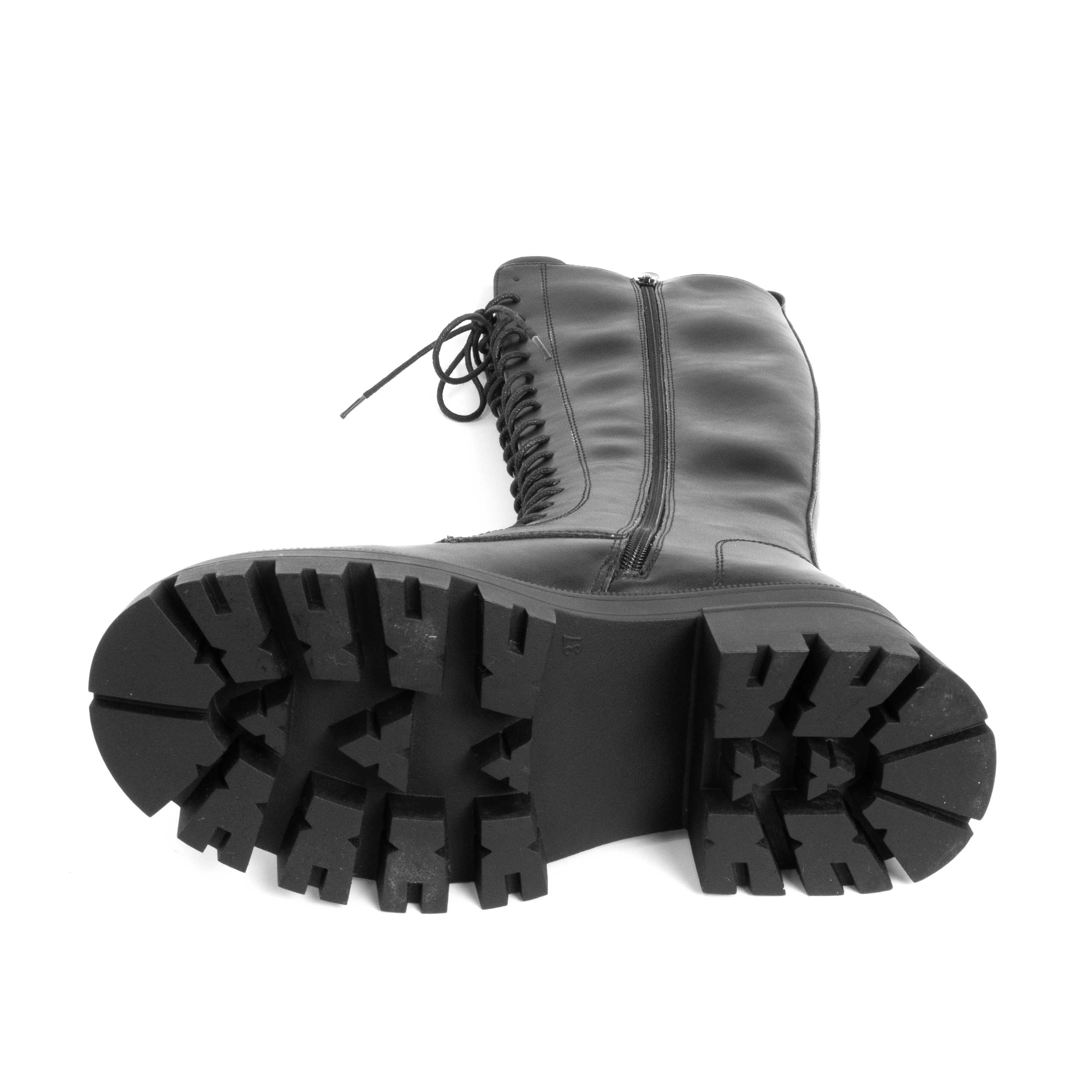 Classic knee high boots for women with PU leather