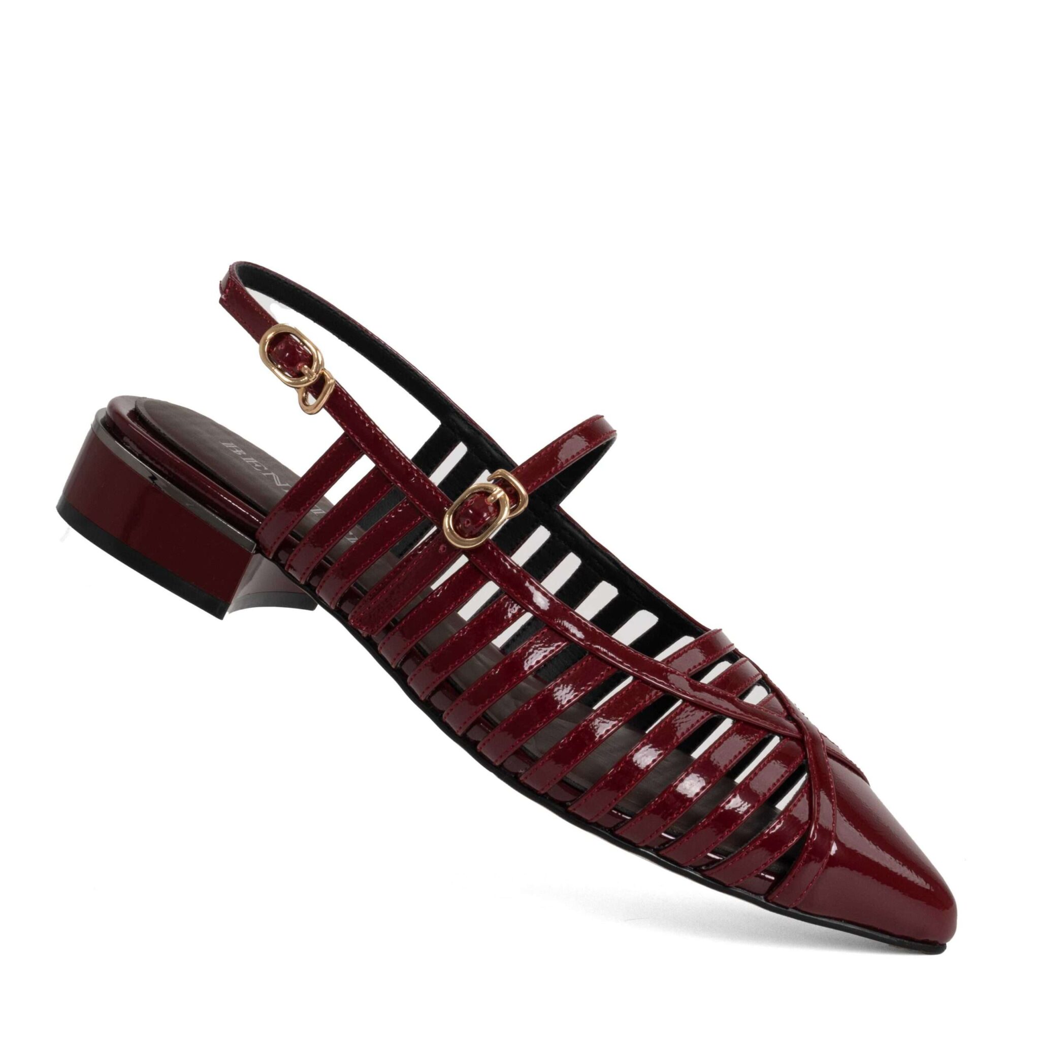 NEW Women high heel pumps with Light burgundy patent leather