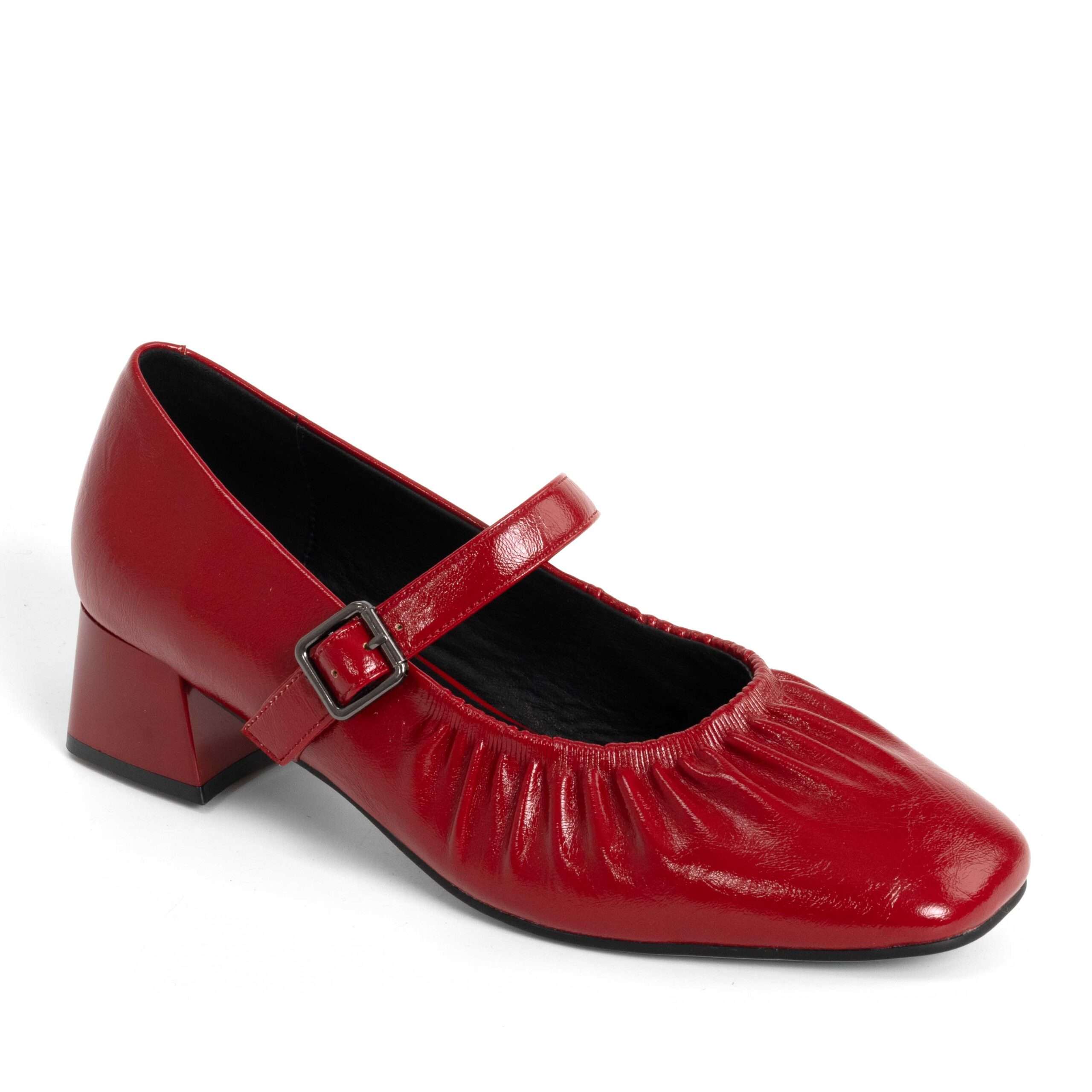 NEW Women high heel pumps with RED PU leather