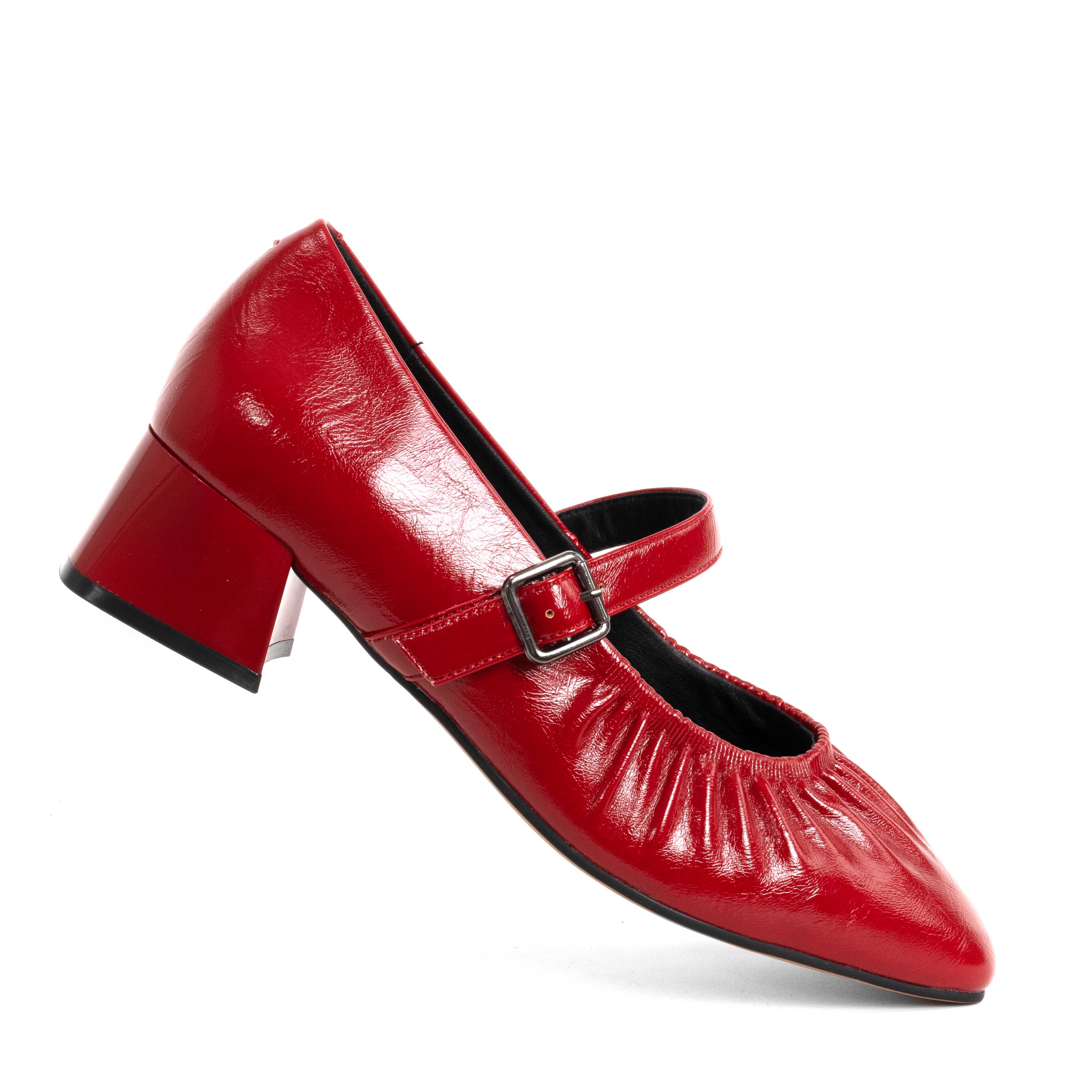 NEW Women high heel pumps with RED PU leather