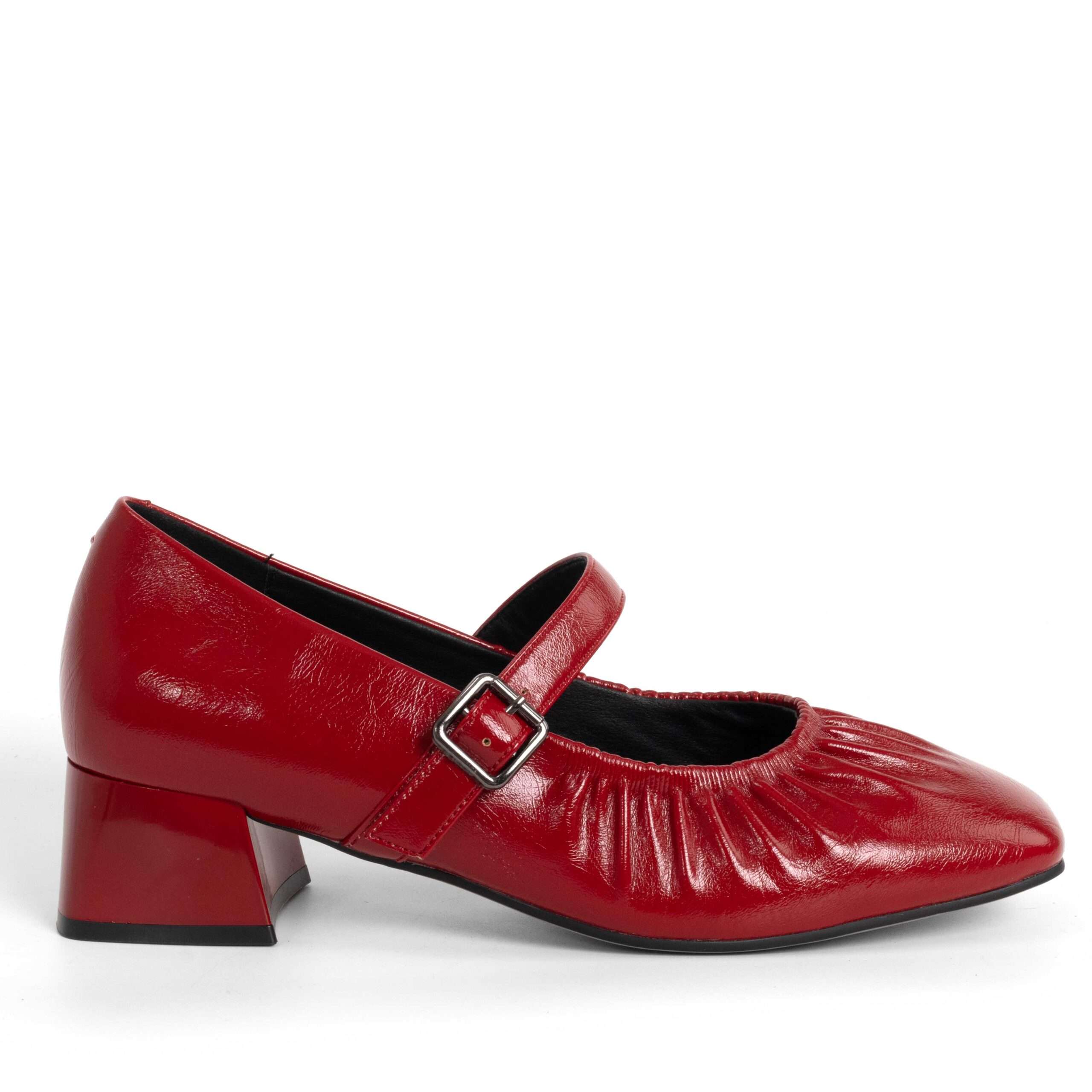 NEW Women high heel pumps with RED PU leather