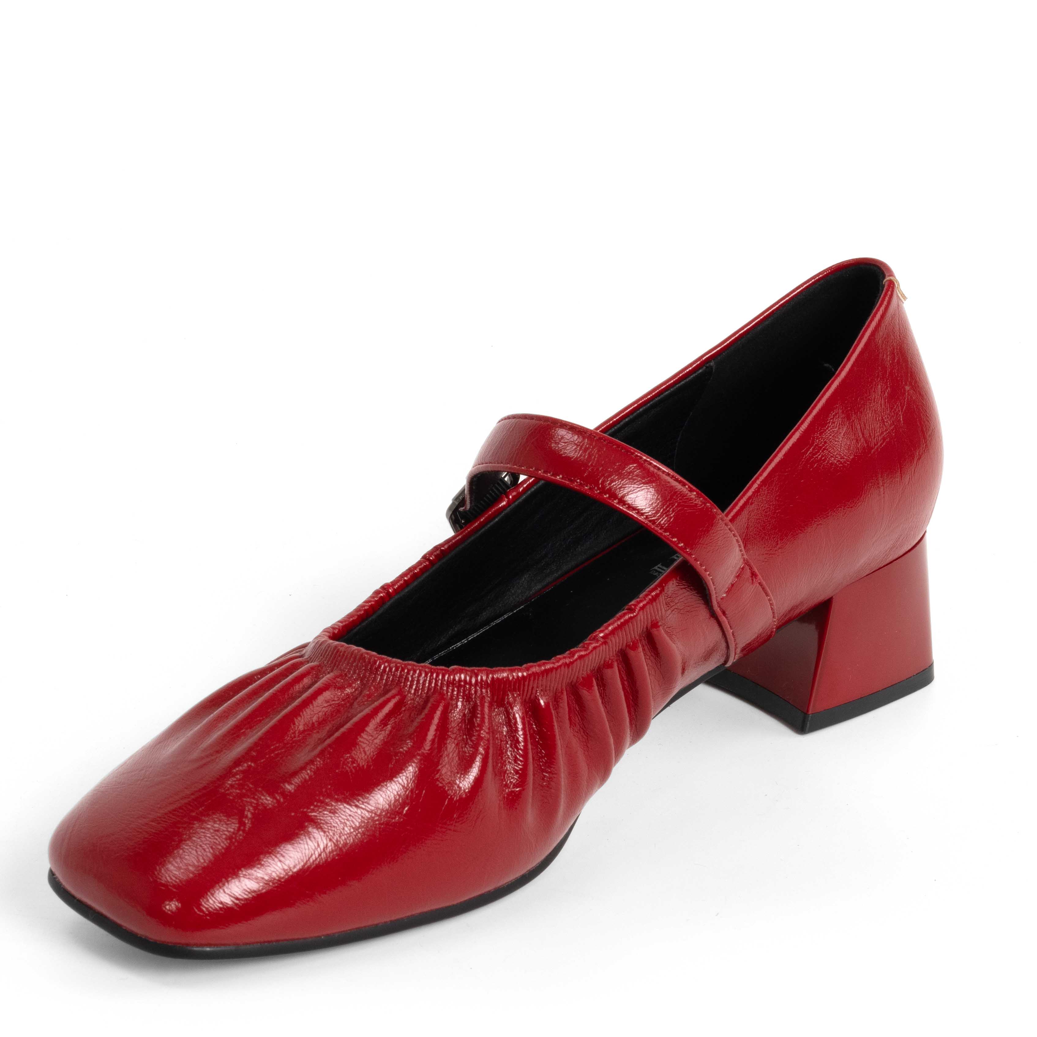 NEW Women high heel pumps with RED PU leather