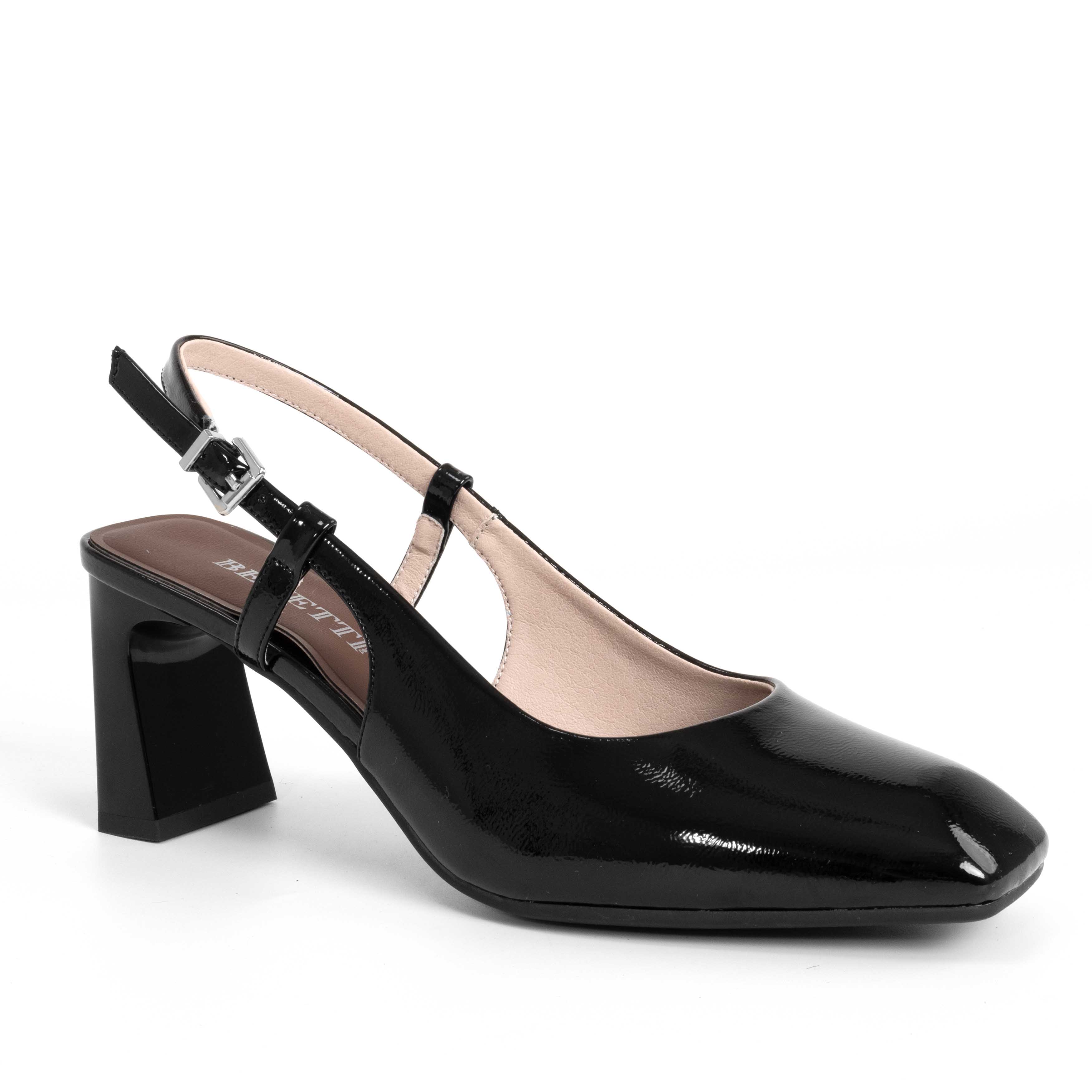 NEW Women high heel pumps with Black patent leather