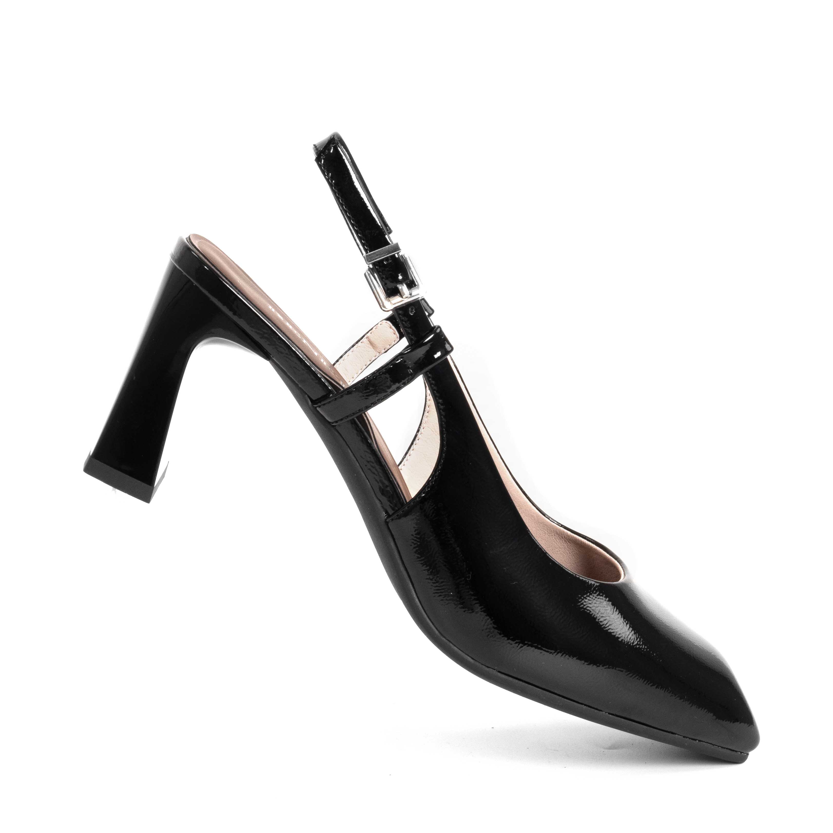 NEW Women high heel pumps with Black patent leather