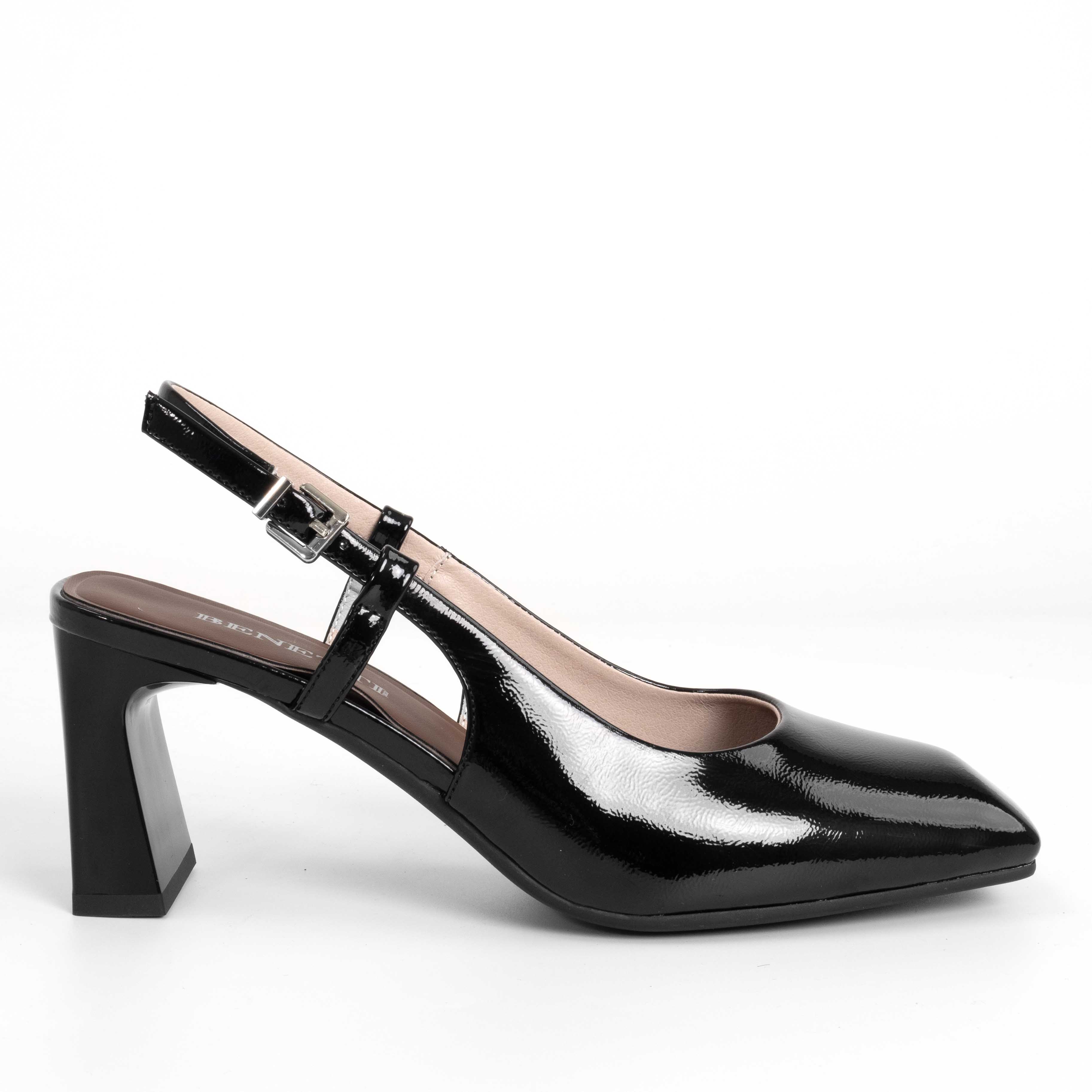 NEW Women high heel pumps with Black patent leather