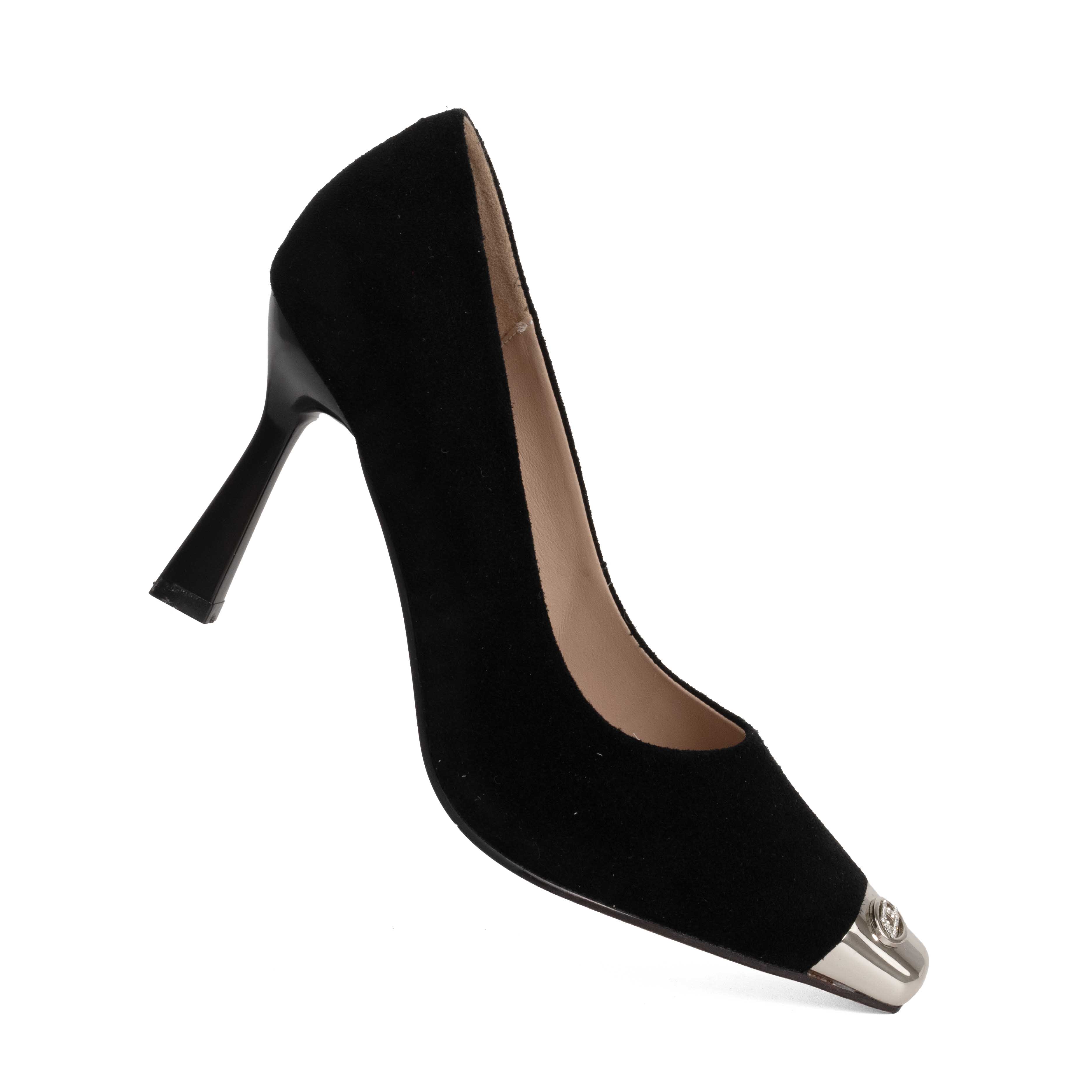 NEW Women high heel pumps with Black genuine leather
