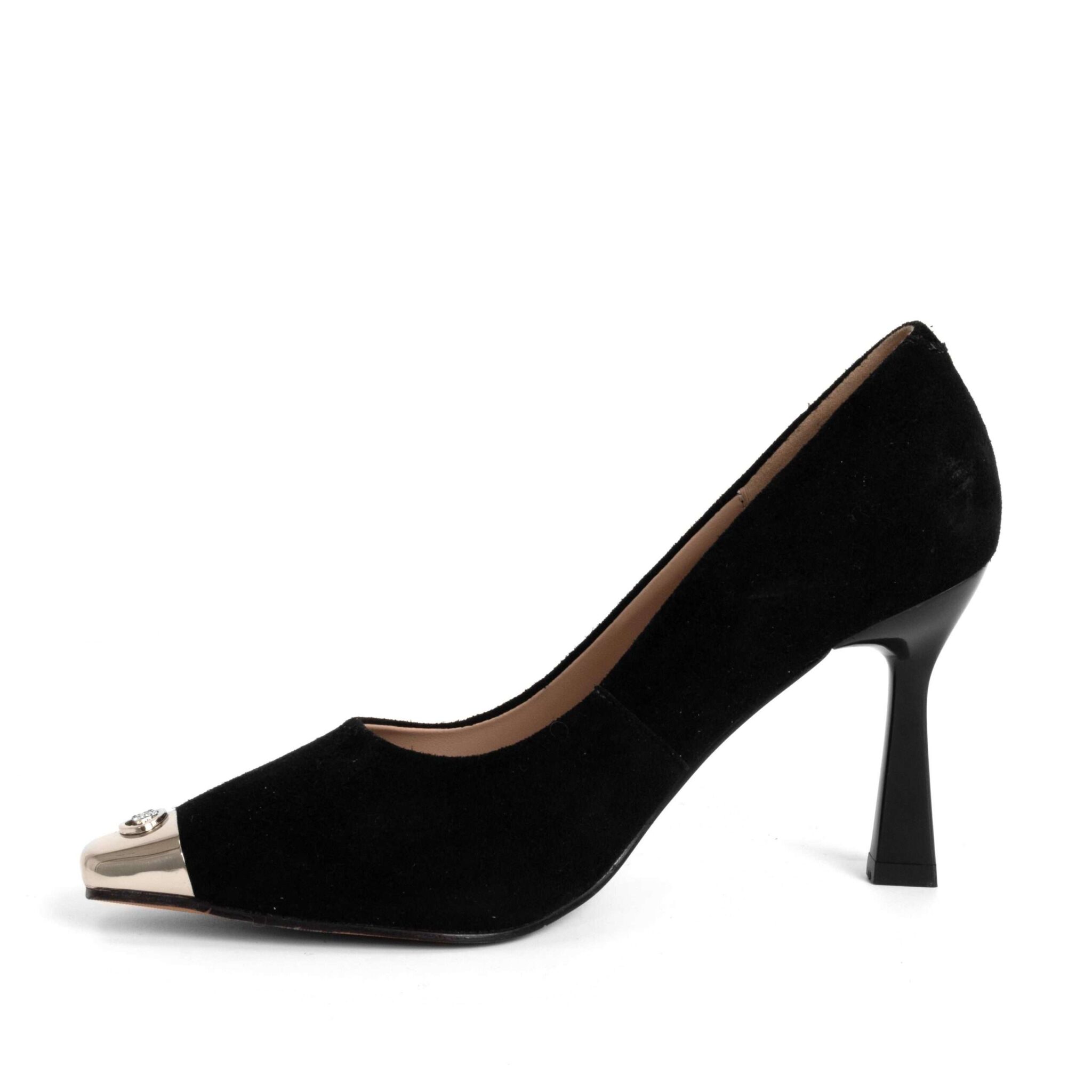 NEW Women high heel pumps with Black genuine leather