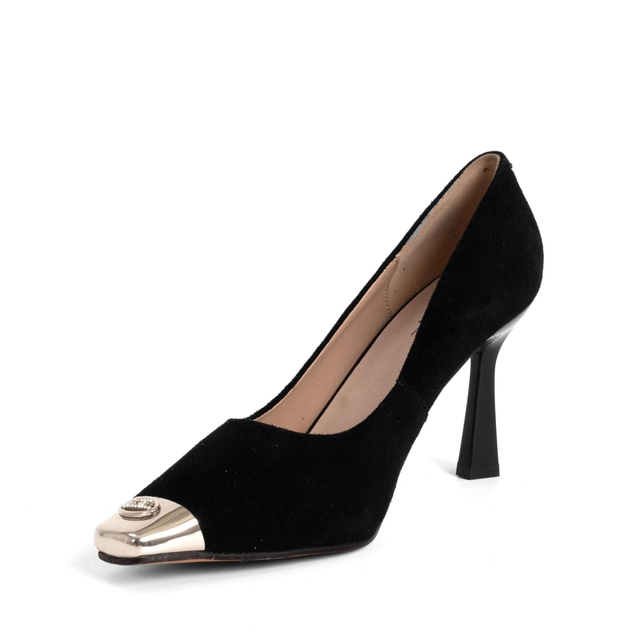 NEW Women high heel pumps with Black genuine leather