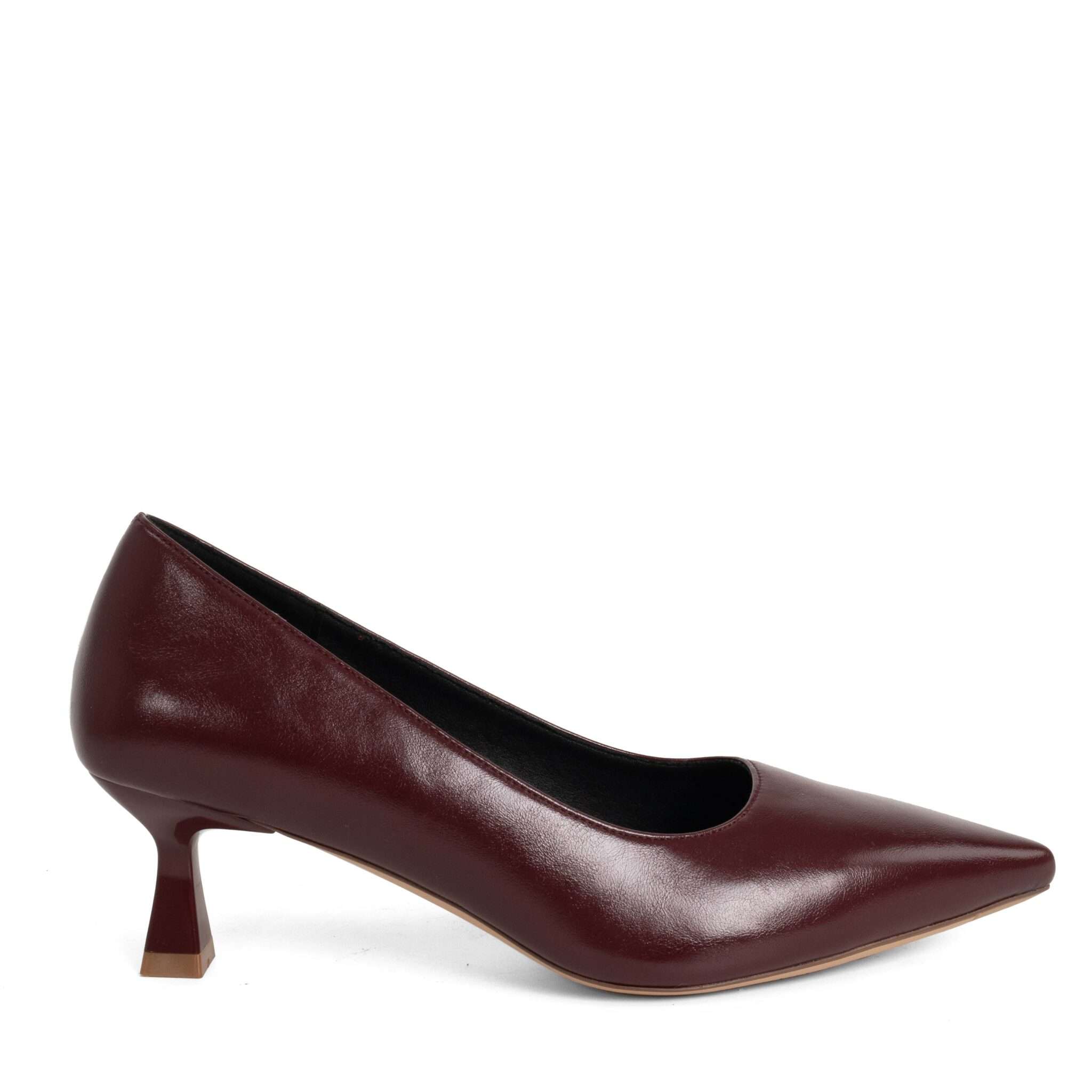 Classic Women high heel pumps with microfiber leather