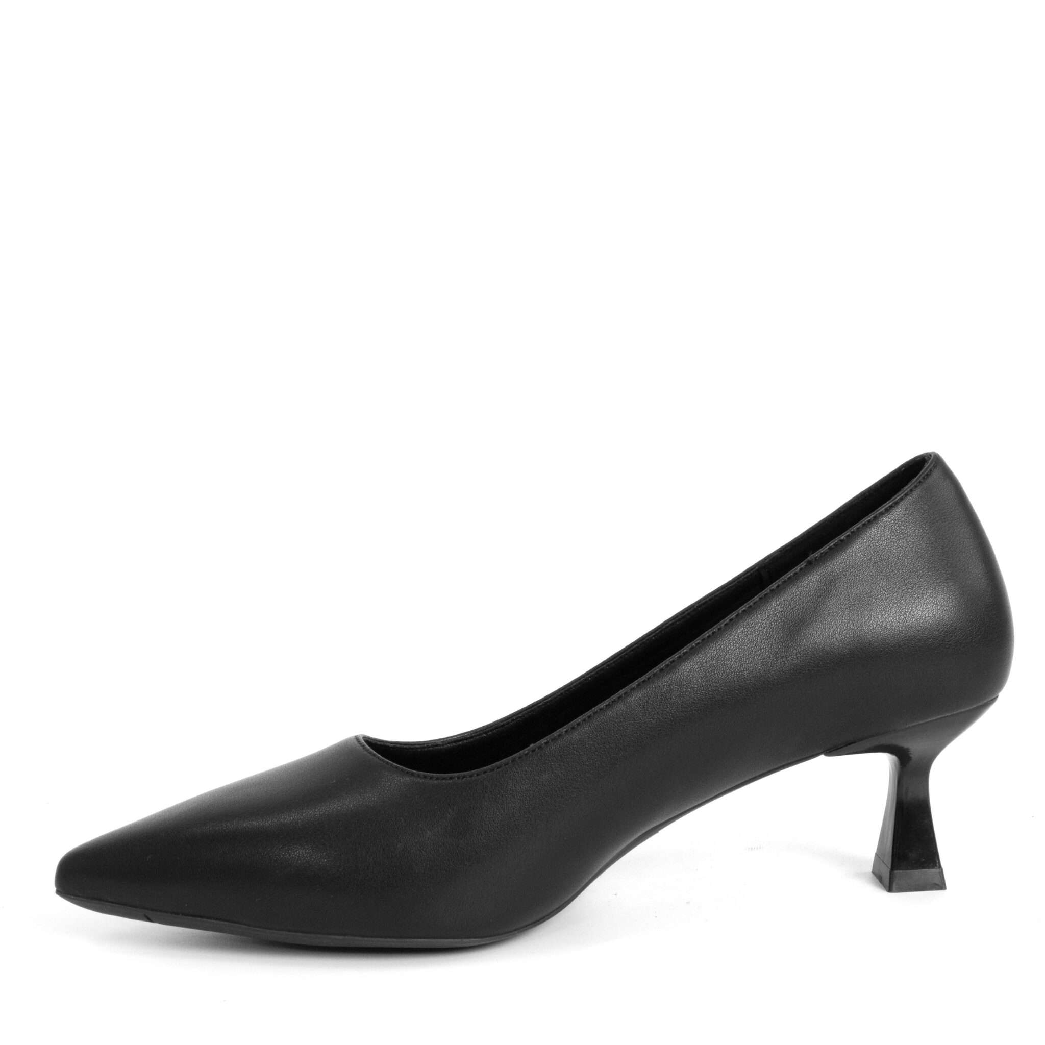 Classic Women high heel pumps with microfiber leather