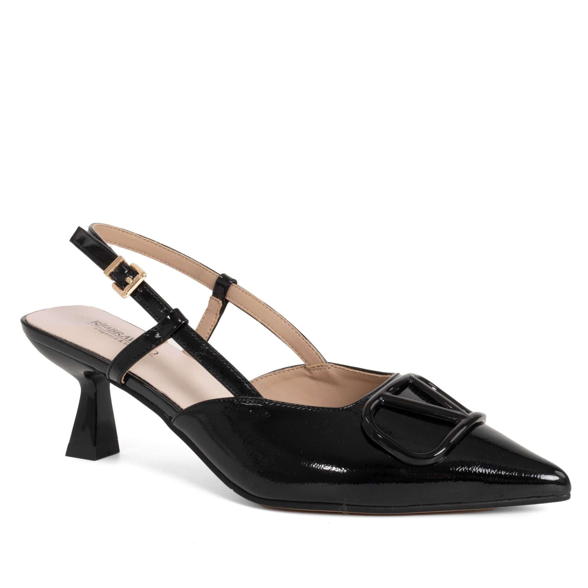 NEW Women high heel pumps with Black Patent leather