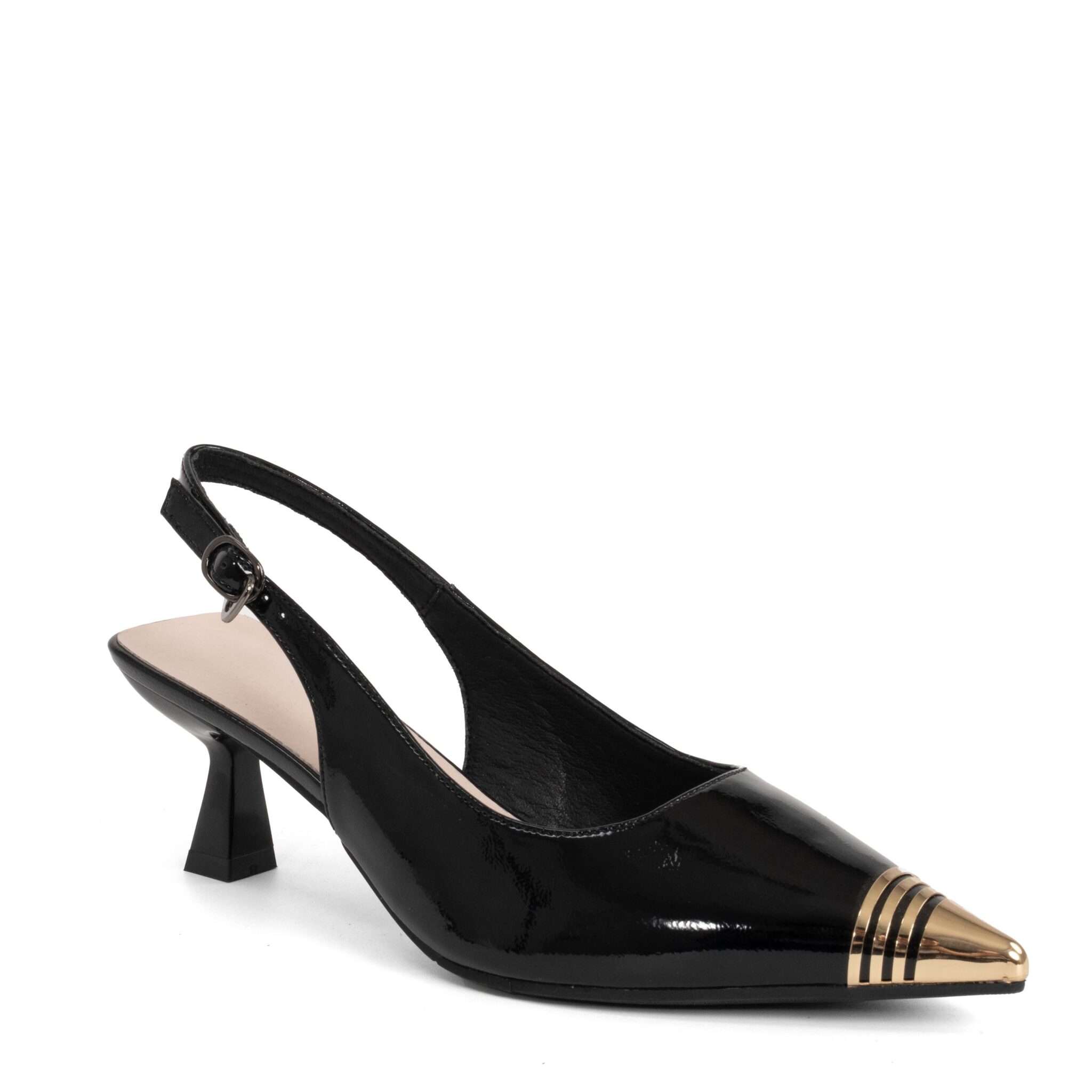 NEW Women high heel pumps with black patent leather