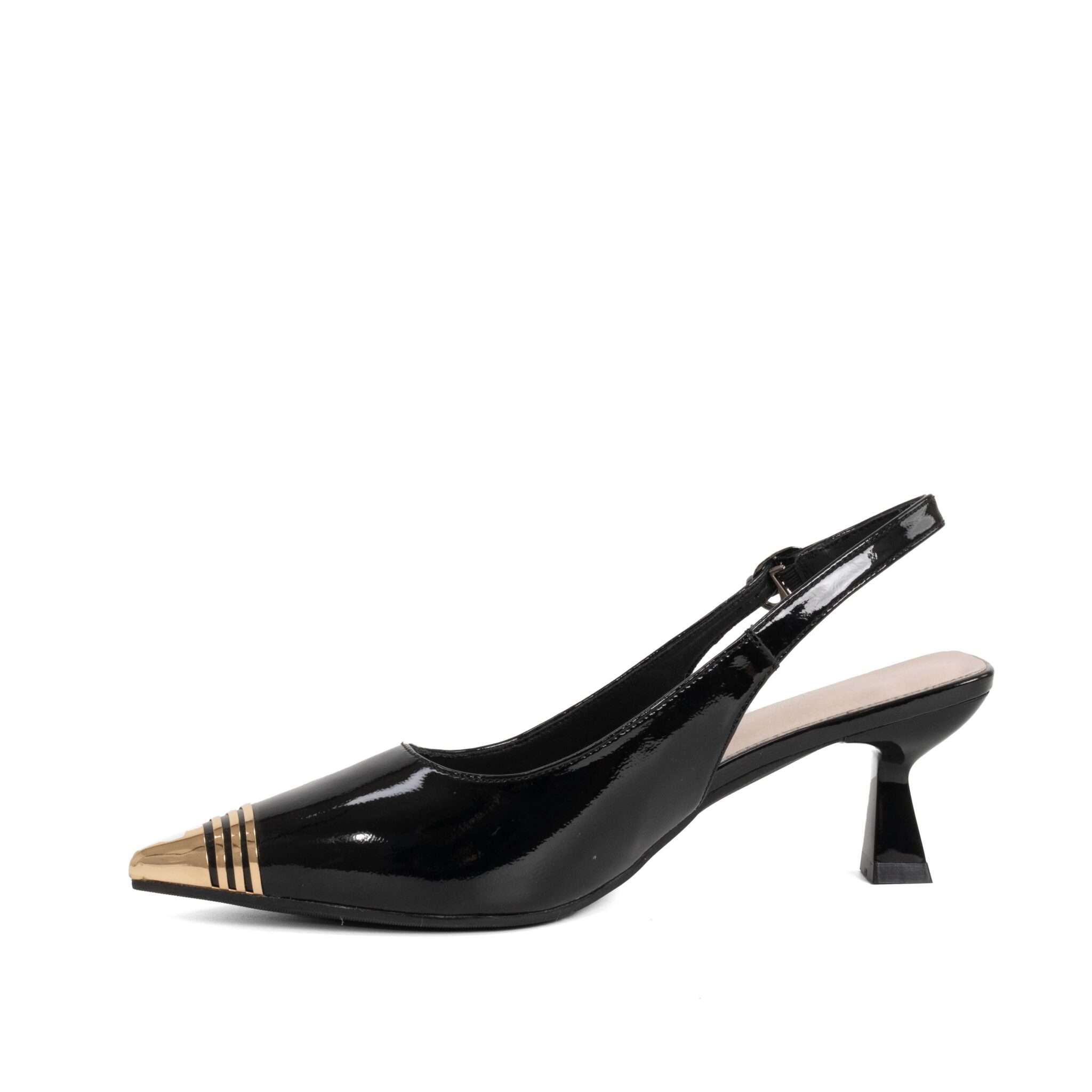 NEW Women high heel pumps with black patent leather