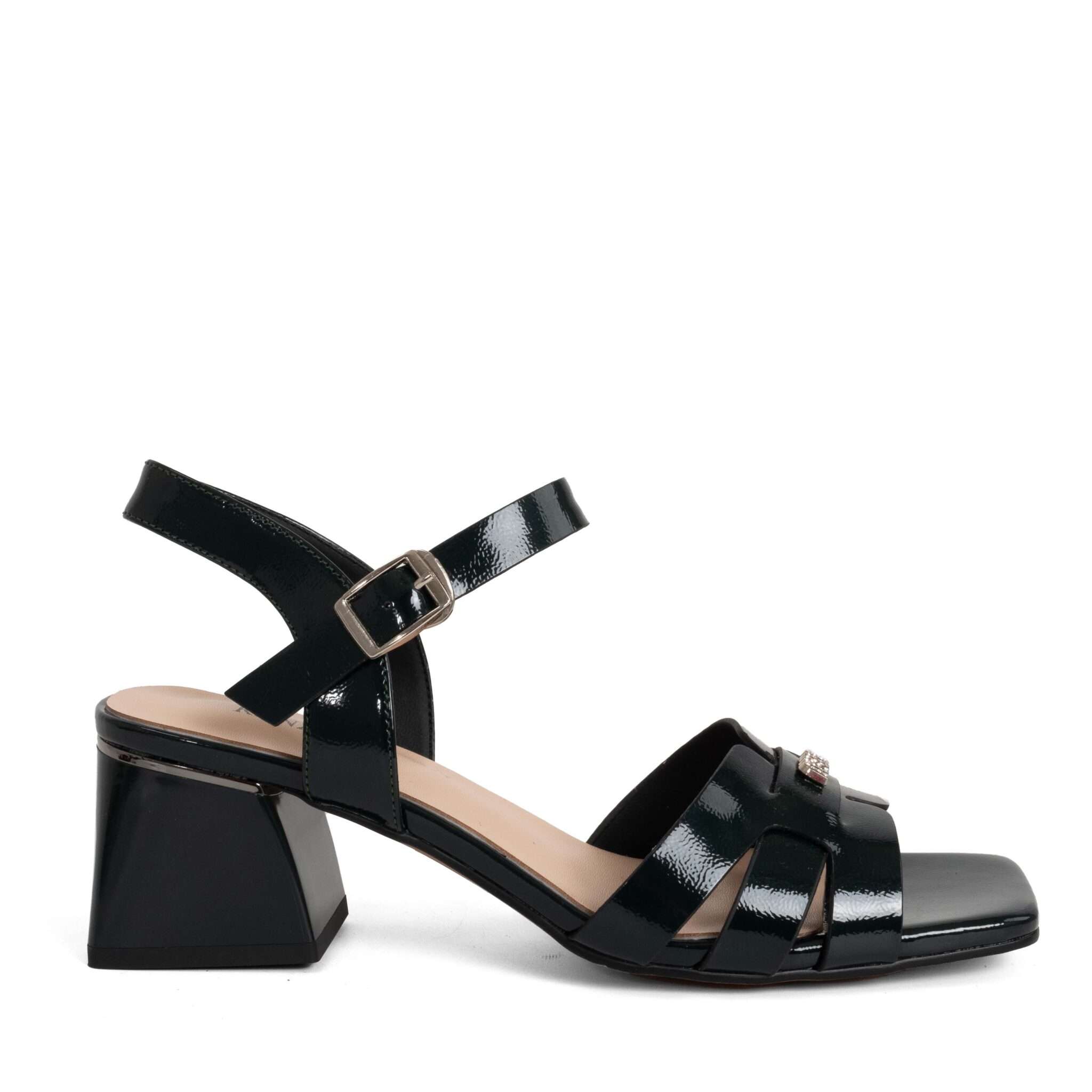 Classic Women high heel pumps with Black patent leather