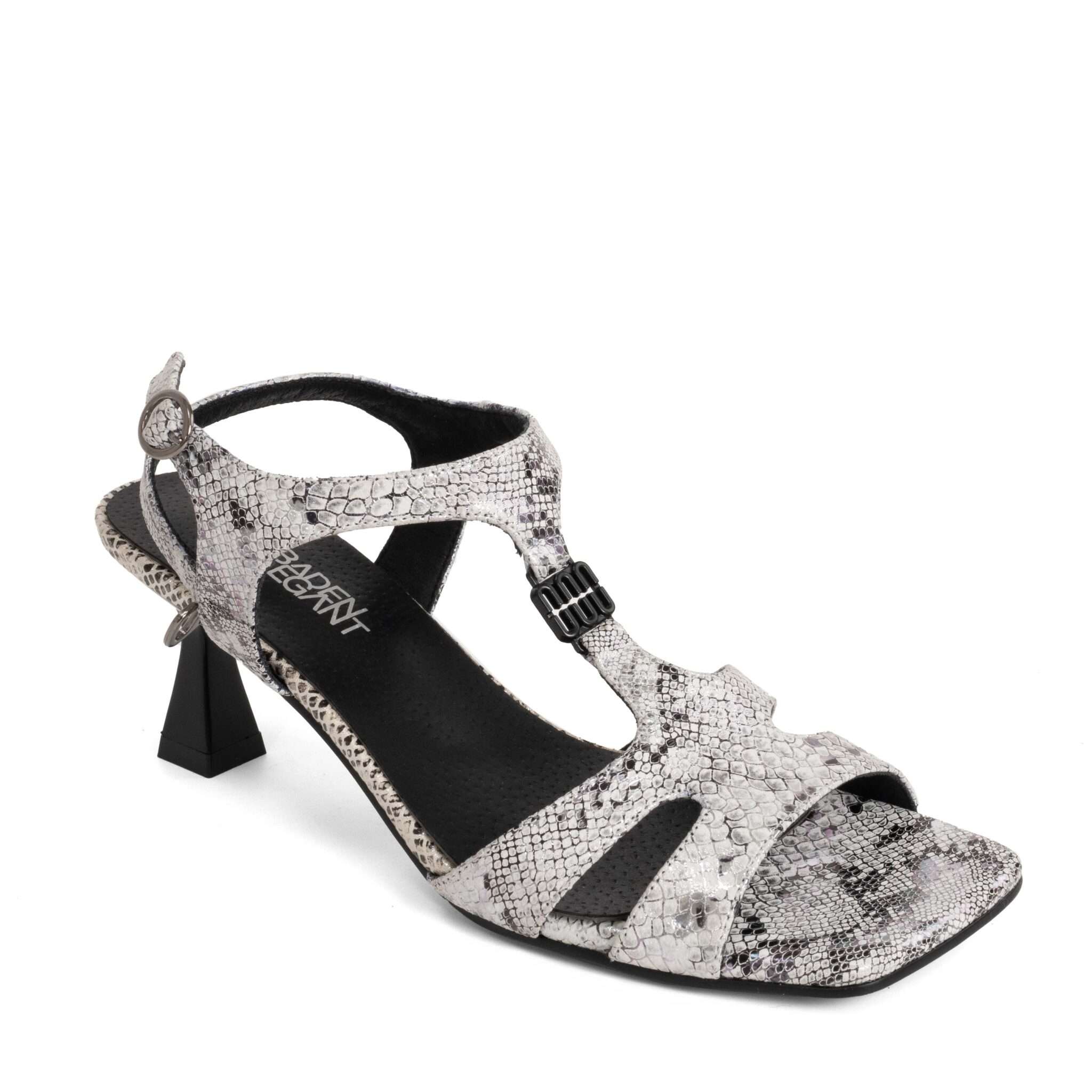 Classic Women high heel pumps with beige microfiber leather