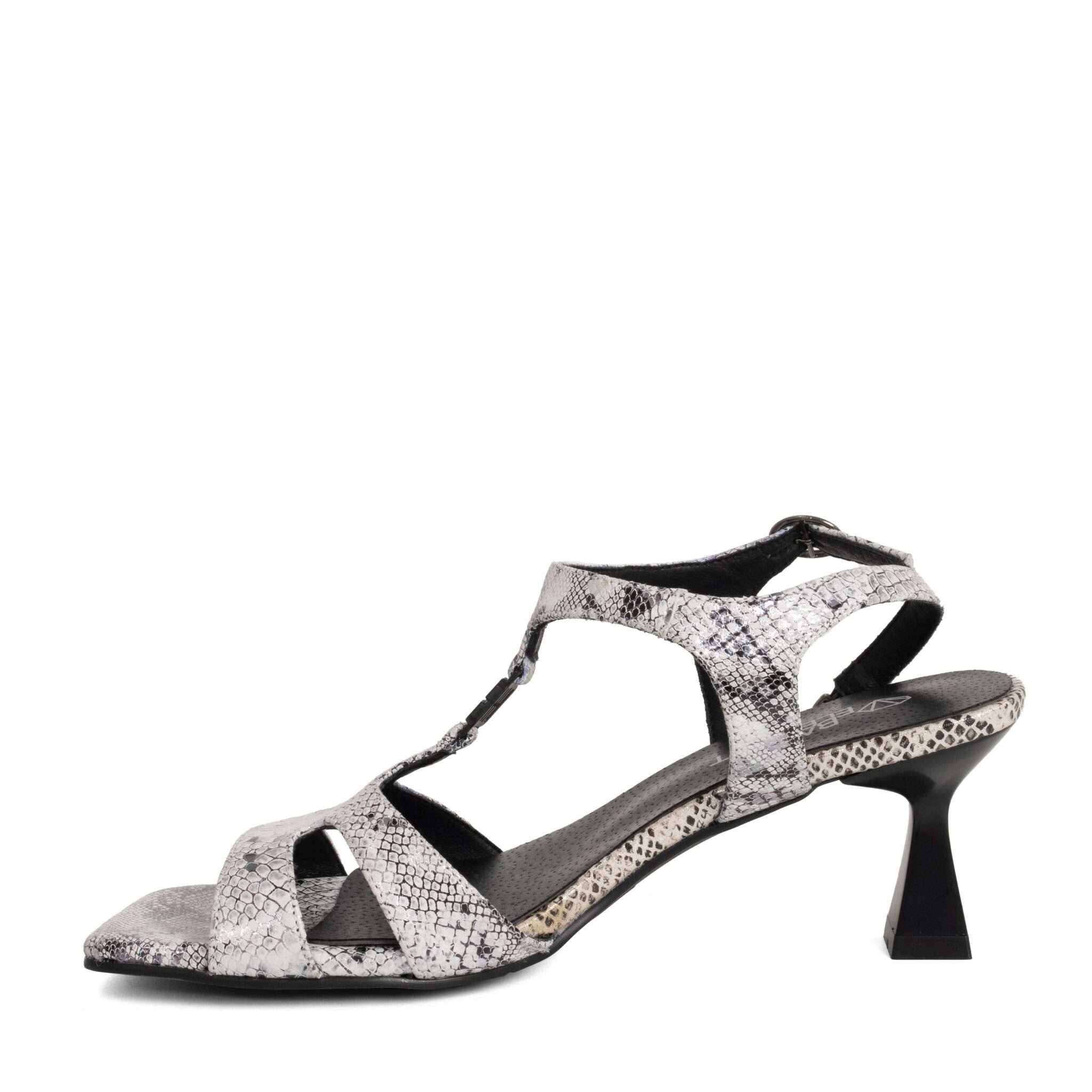 Classic Women high heel pumps with beige microfiber leather