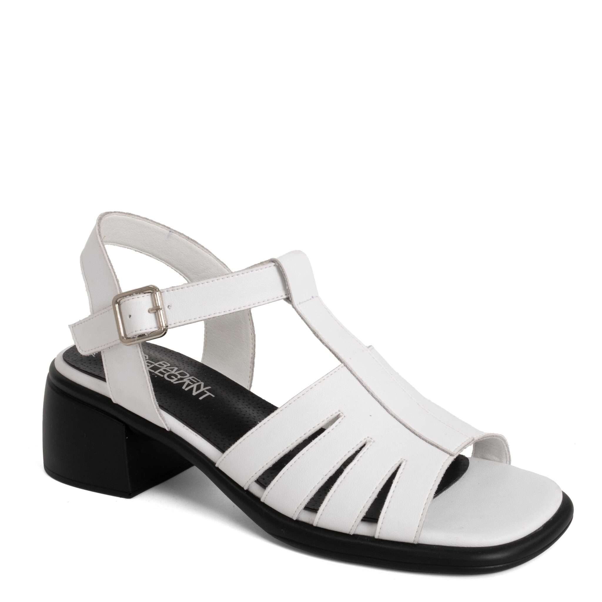 NEW Women sandals with White microfiber leather