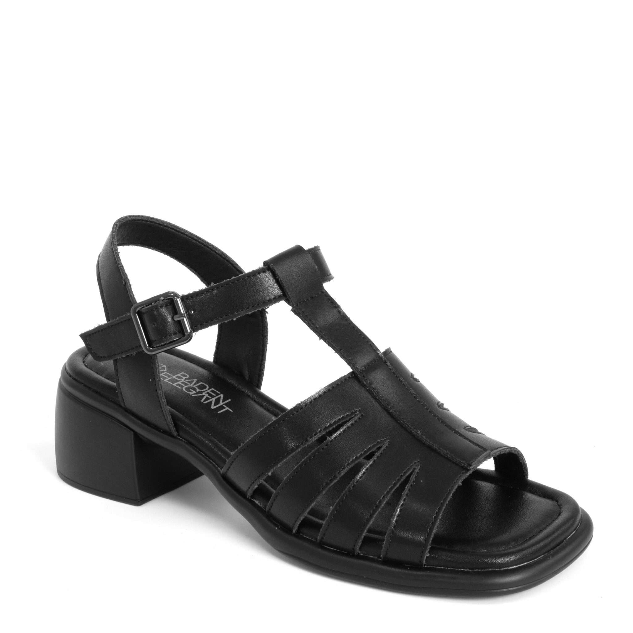 NEW Women sandals with Black microfiber leather