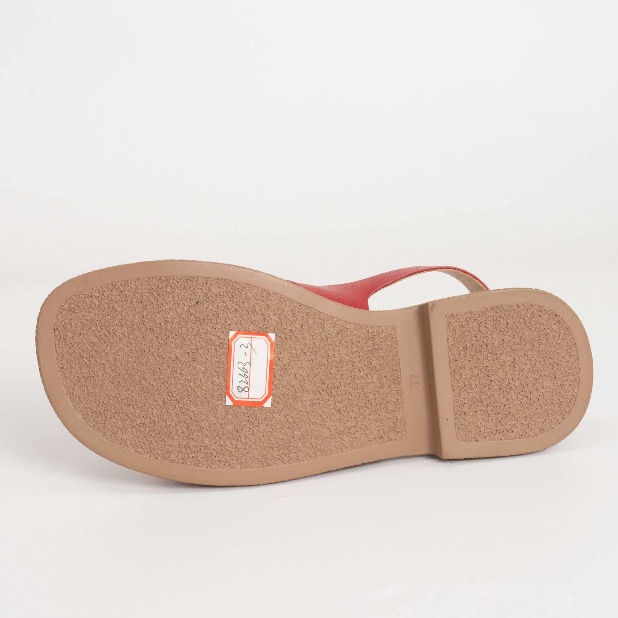 NEW Women sandals with red microfiber leather