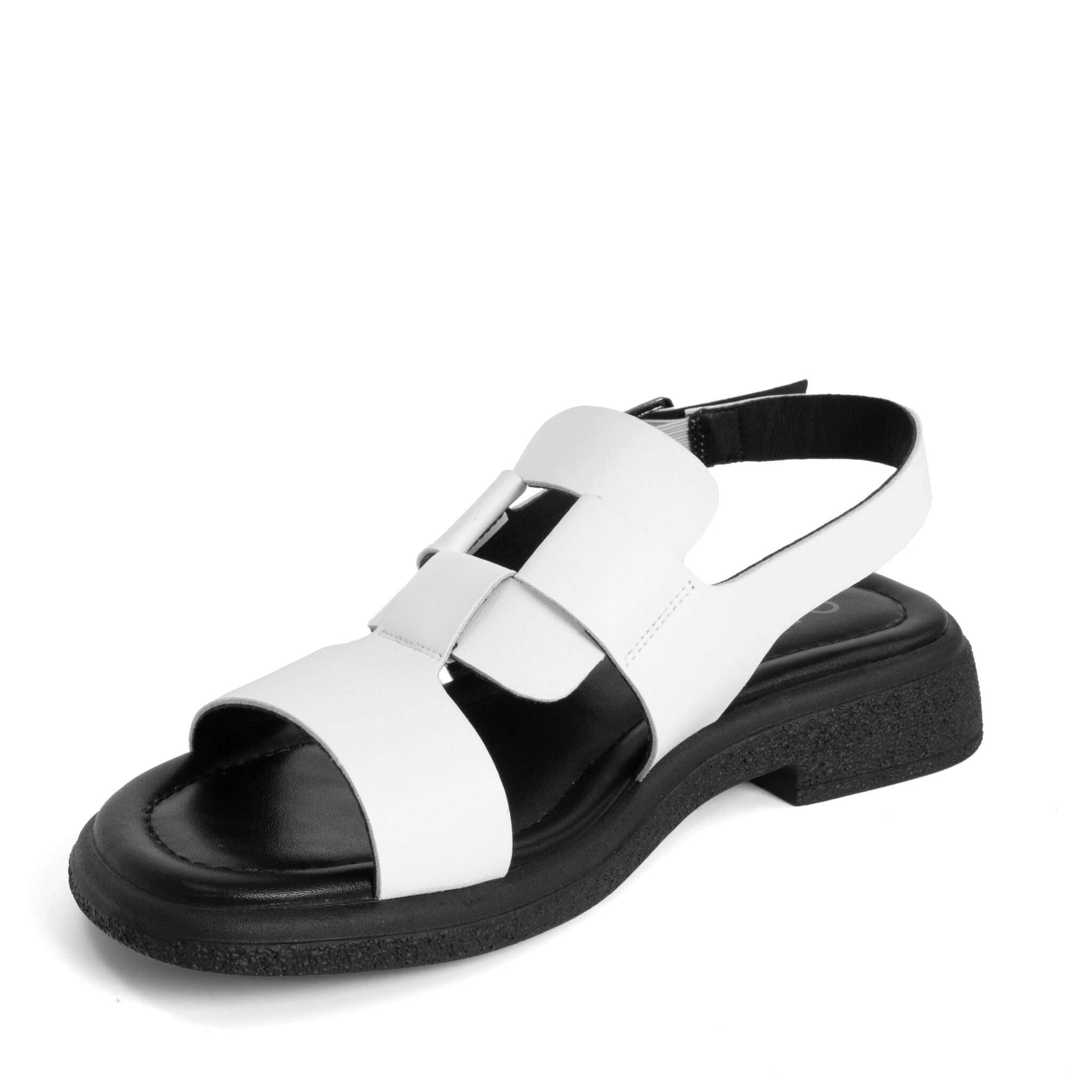 NEW Women sandals with White microfiber leather