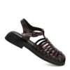 NEW Women sandals with Burgundy microfiber leather