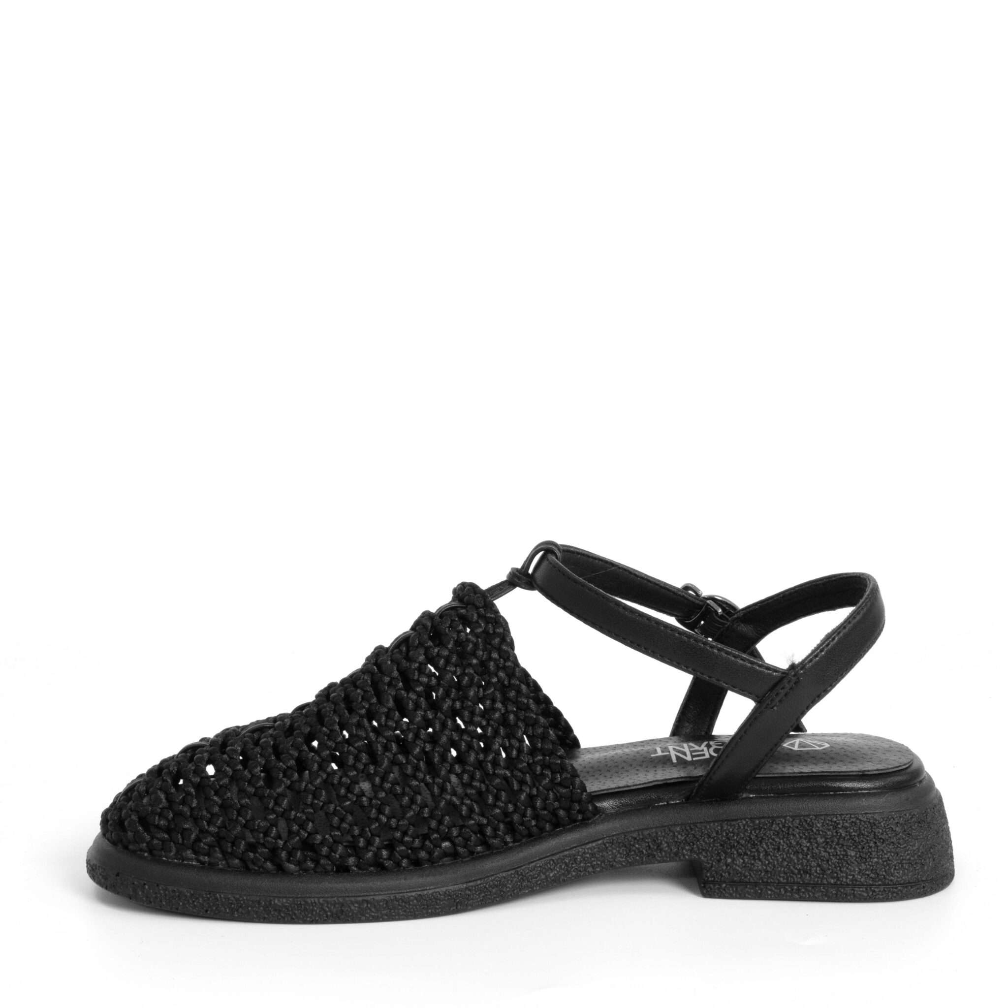 NEW Women sandals with Black Knit