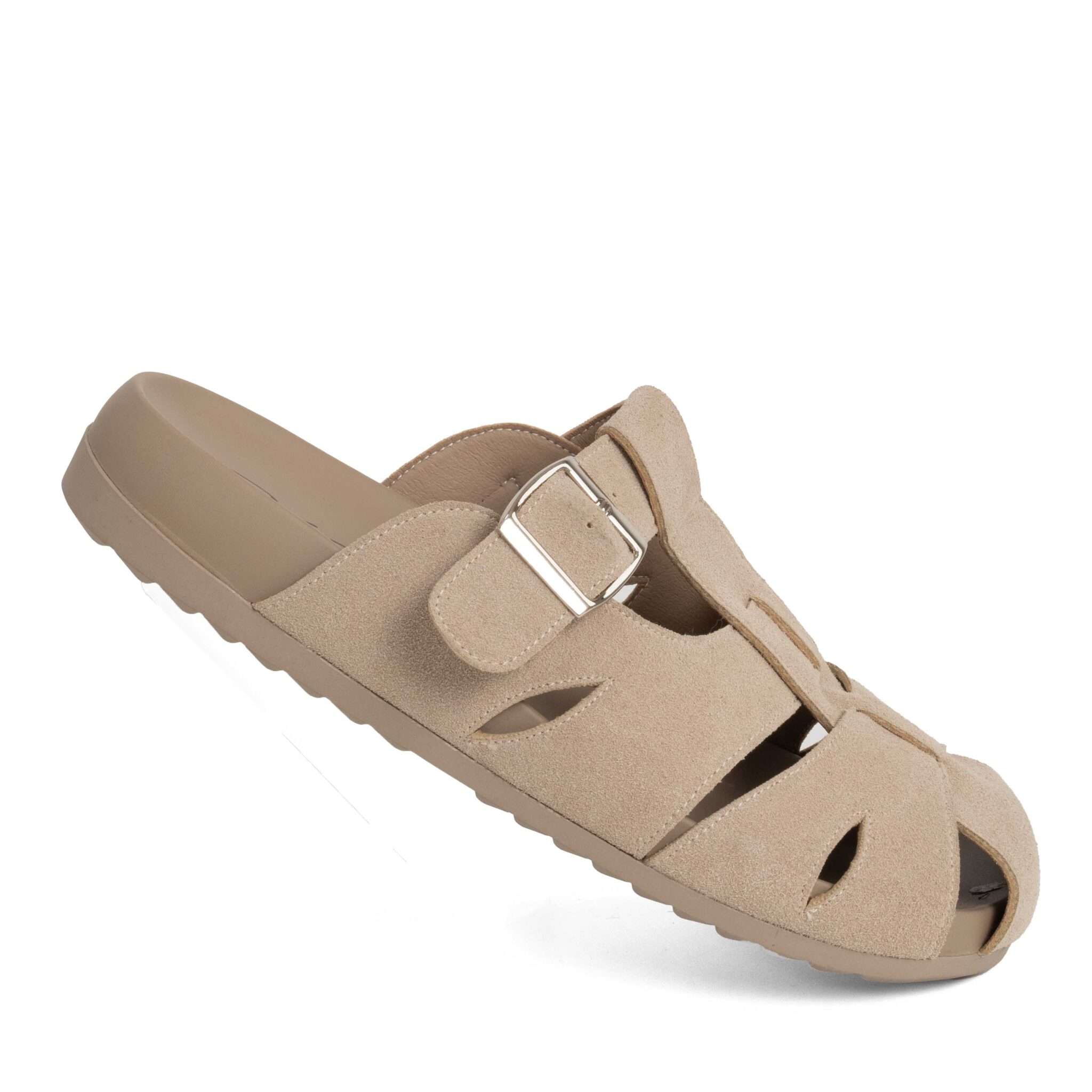 NEW Release Women sandals and slippers with grey cow suede