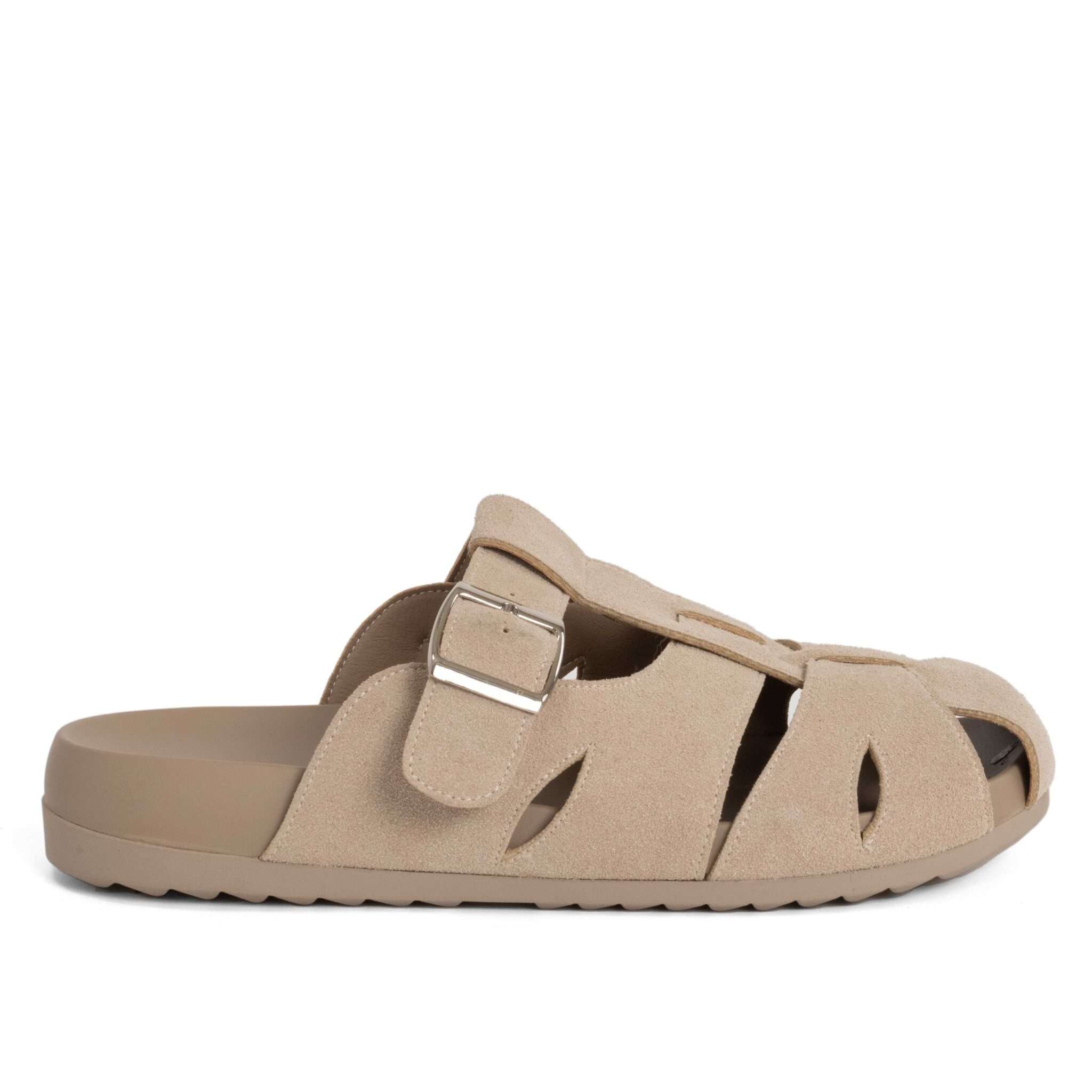 NEW Release Women sandals and slippers with grey cow suede