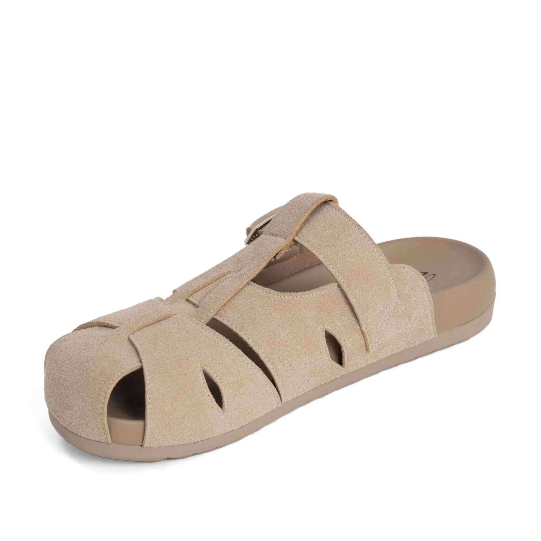 NEW Release Women sandals and slippers with grey cow suede