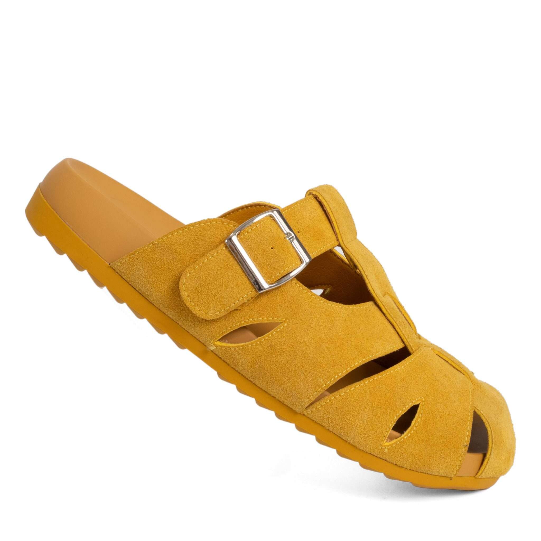 NEW Release Women sandals and slippers with Khaki cow suede