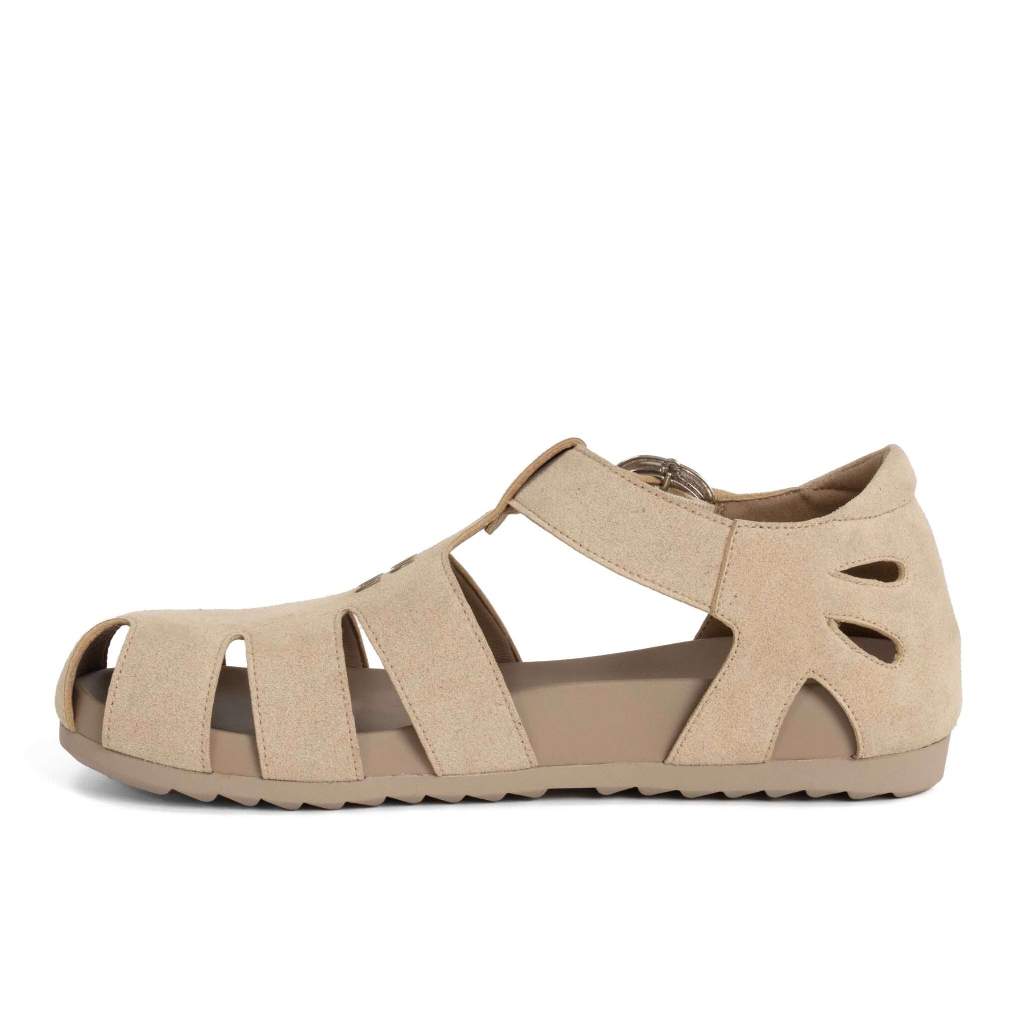 NEW Release Women sandals with grey cow suede